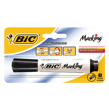 MARCADOR BIC PIZARRA BR NEGRO BLISTER X1