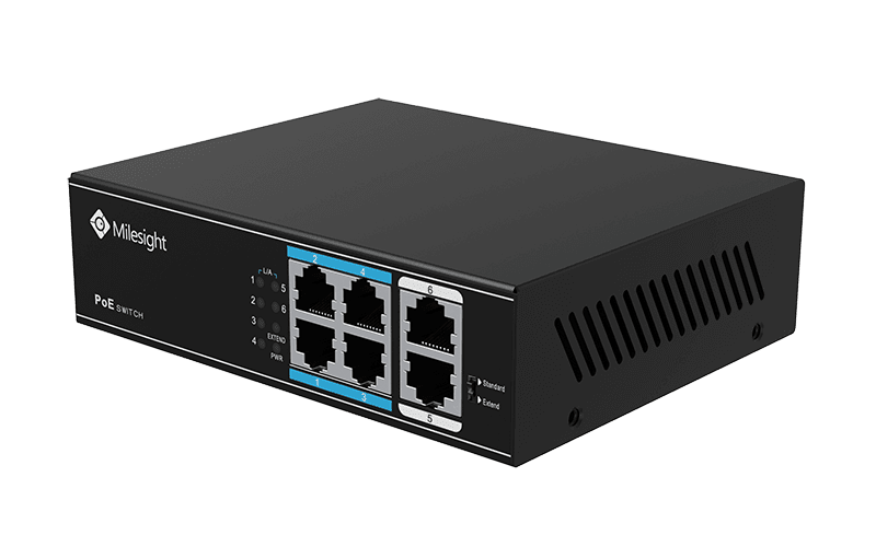SWITCH MILESIGHT POE 4X10/100 2X100 60W/30W