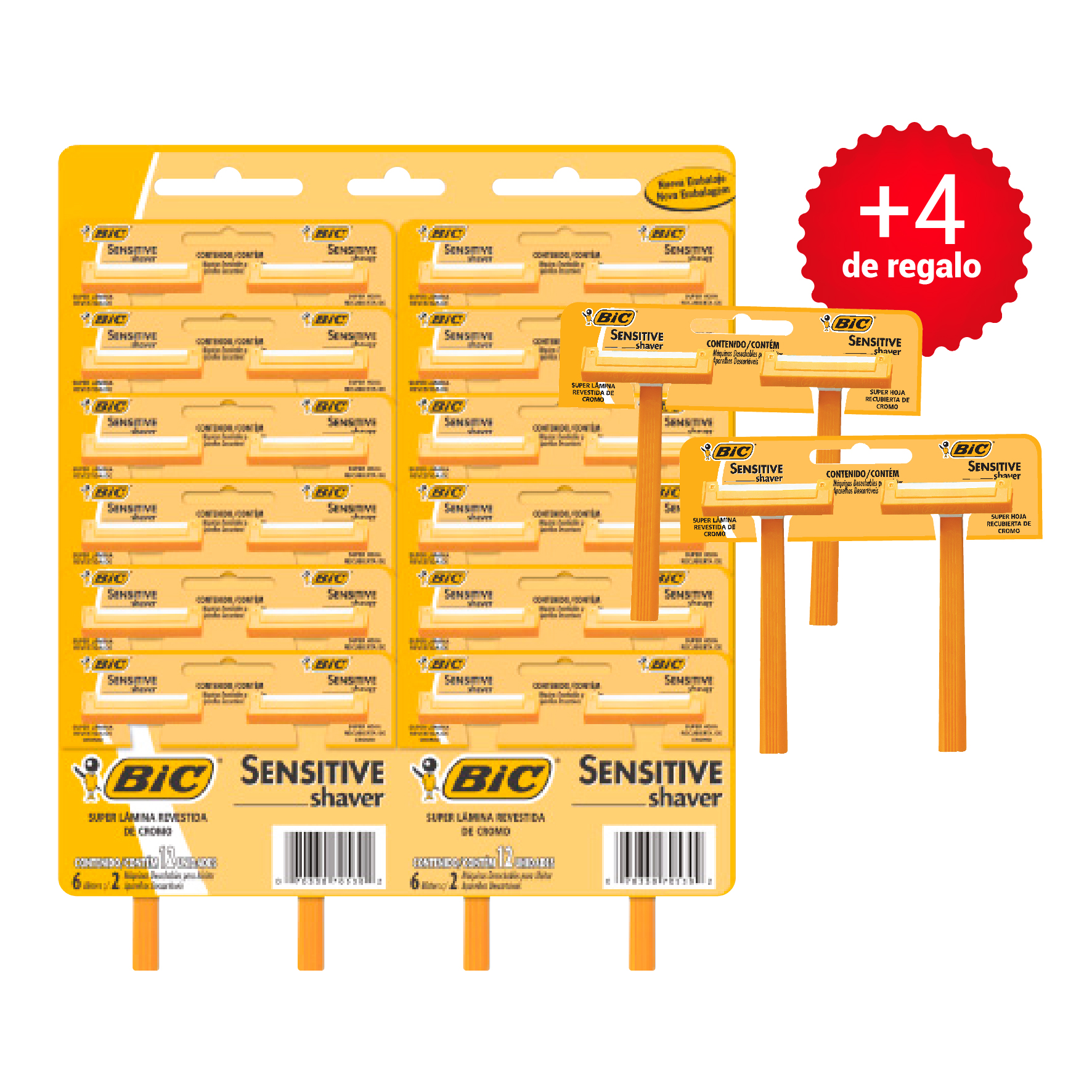 AFEITADORA BIC SENSITIVE 24+4