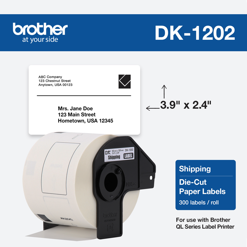 ETIQUETAS BROTHER DK1202 (62X100 MM)