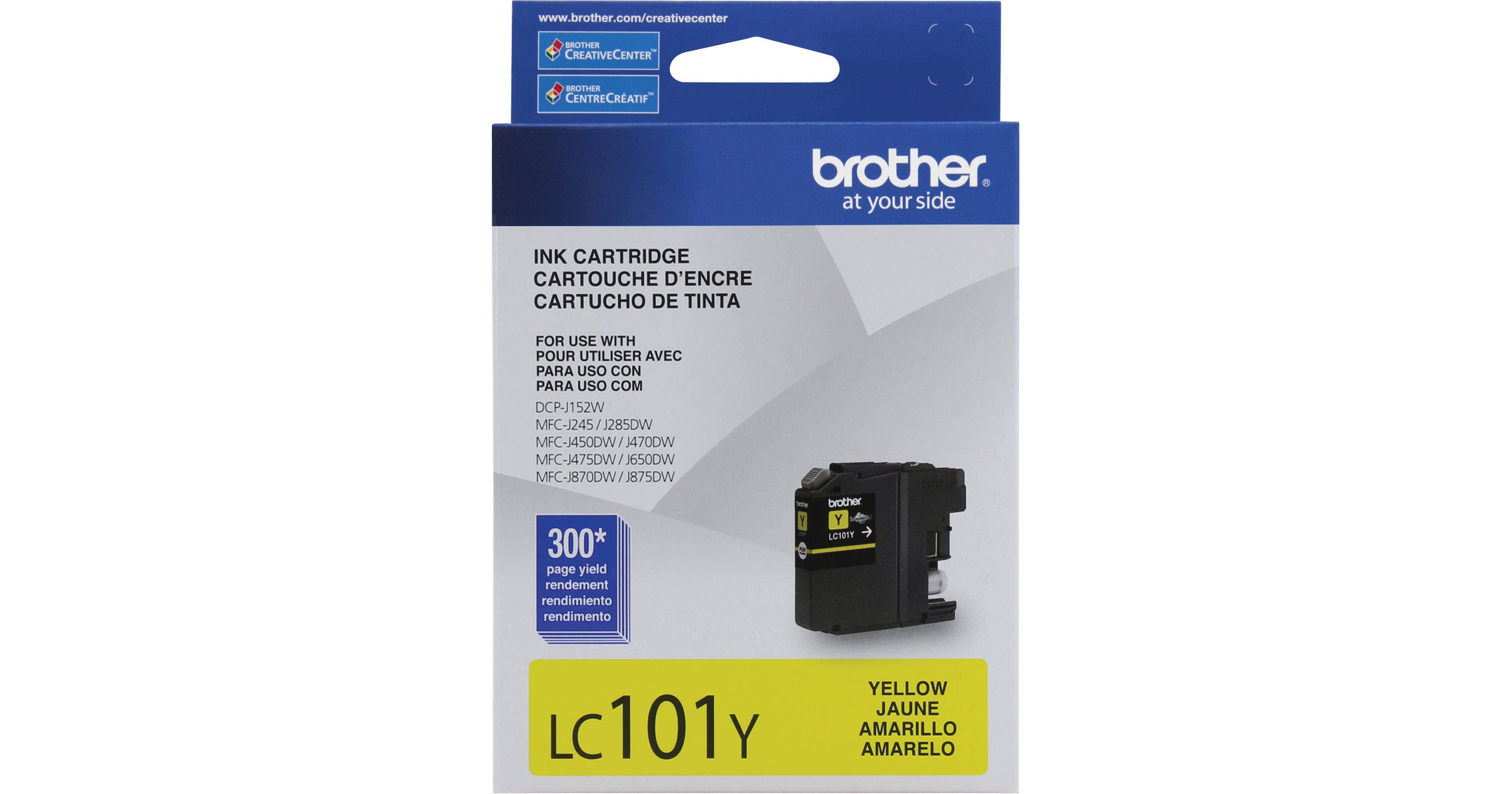 CARTUCHO DE TINTA BROTHER YELLOW LC101Y PARA  INKJET DCPJ152