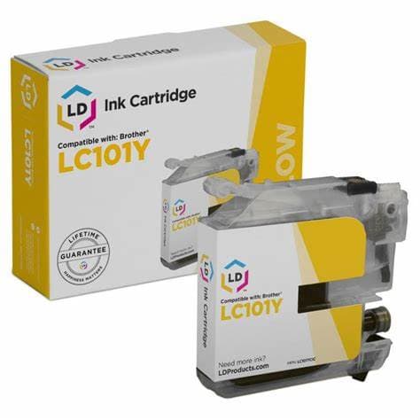 CARTUCHO DE TINTA BROTHER YELLOW LC101Y PARA  INKJET DCPJ152 - 2