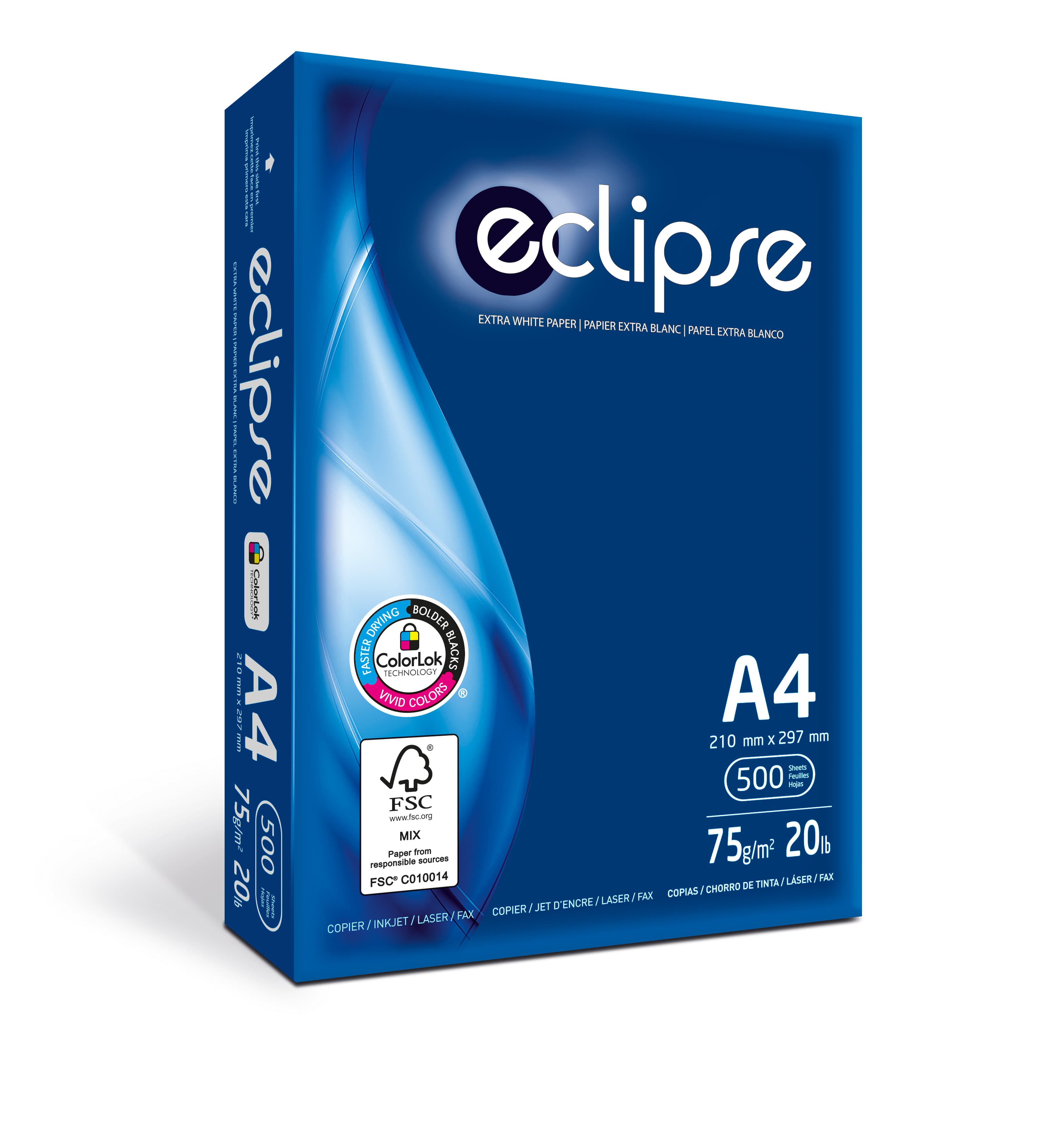 PAPEL ECLIPSE A4/ 75 GRS /PAQ.500H