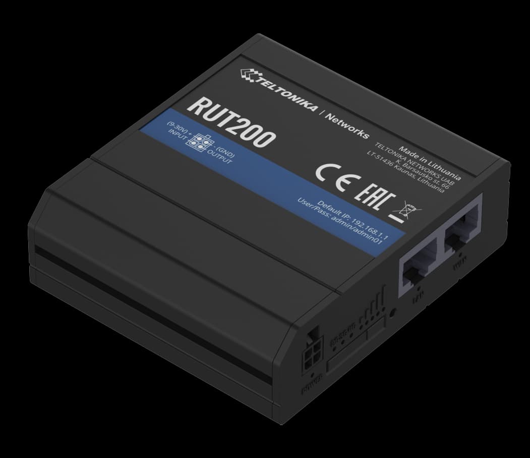 RUT200 ROUTER TELTONIKA 2 X 100MB - LTE