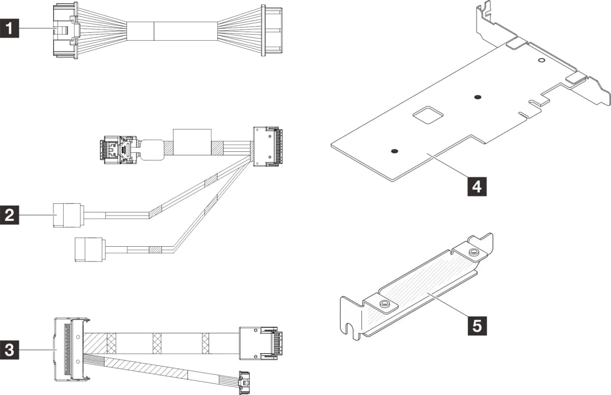 SR250 V2/ST250 V2 M.2 CABLE KIT