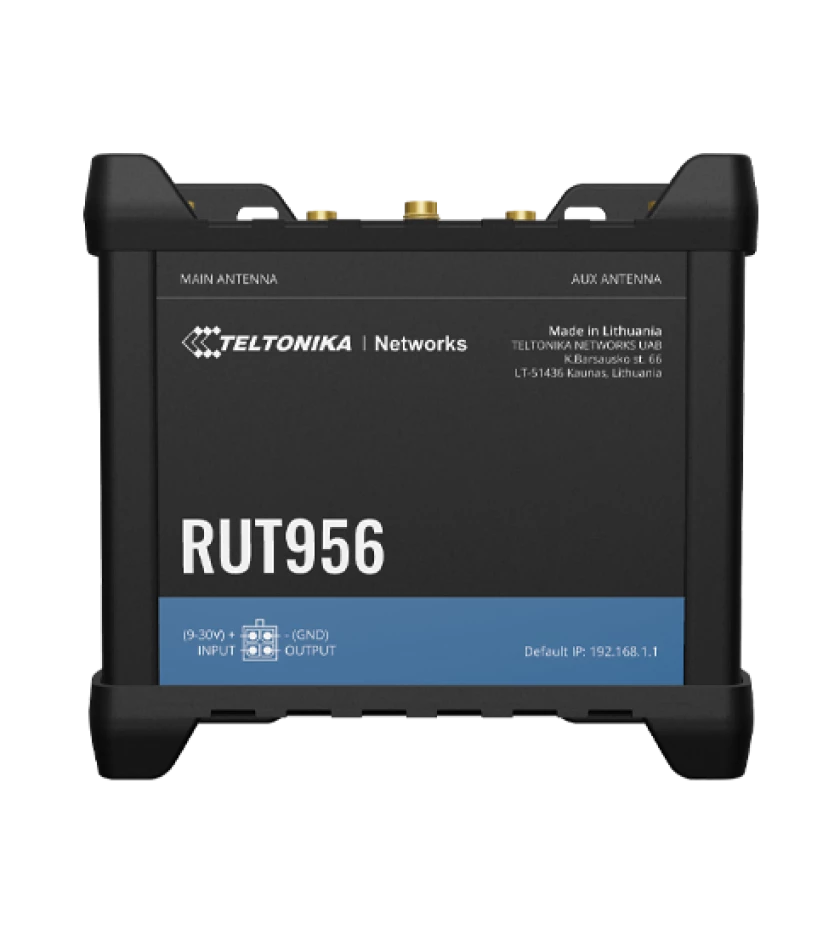 ROUTER INDUSTRIAL TELTONIKA RUT956 4 X 100MB - 4G LTE DUAL S