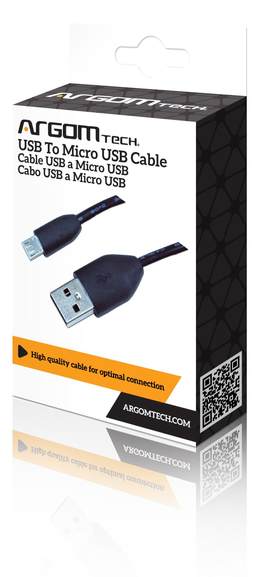 CABLE USB A MICRO 1M ARGOM - 3