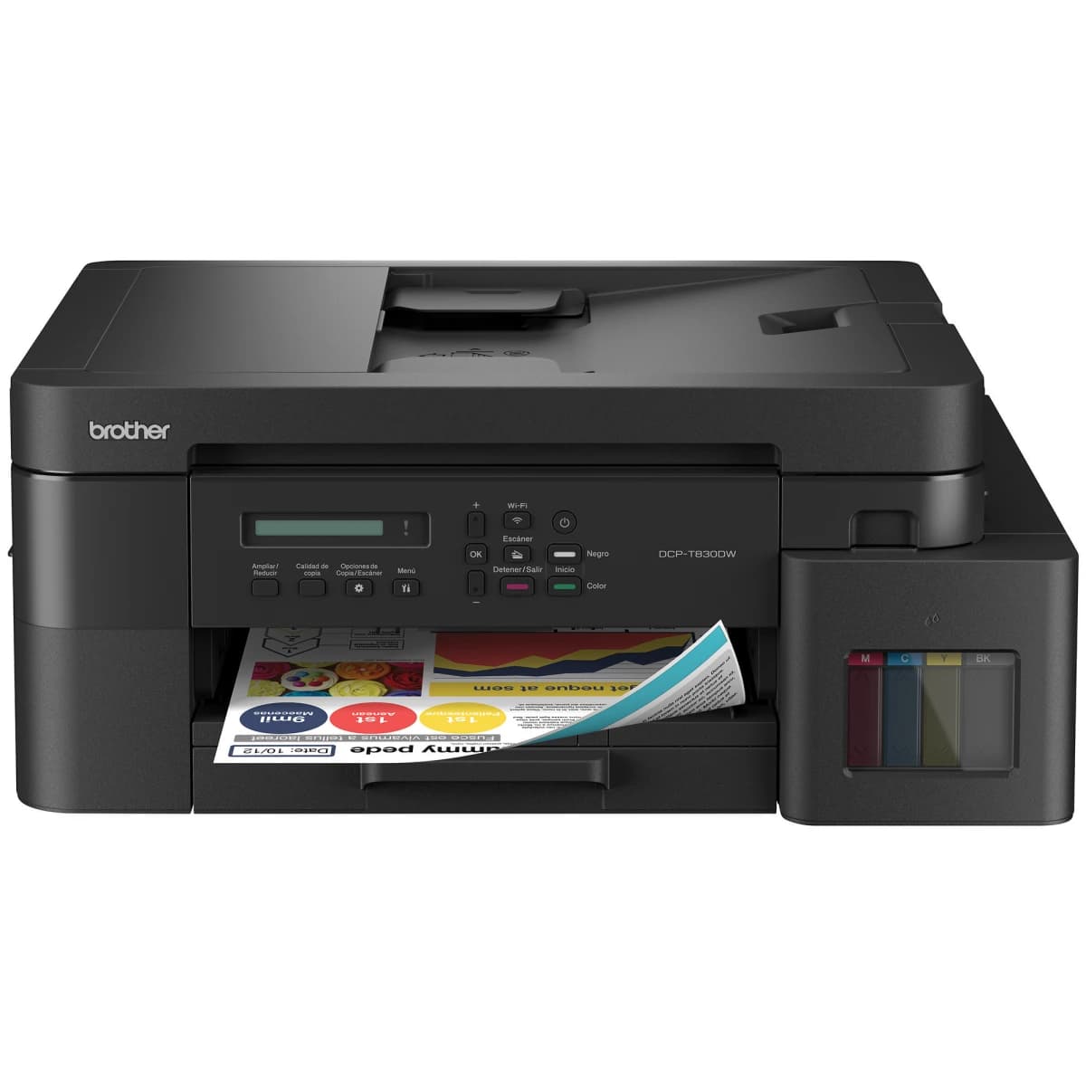 IMPRESORA MULTIFUNCIÓN BROTHER WIFI/RED COLOR DCP-T830W