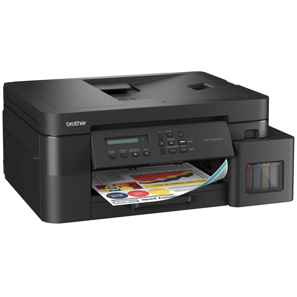IMPRESORA MULTIFUNCIÓN BROTHER WIFI/RED COLOR DCP-T830W - 4
