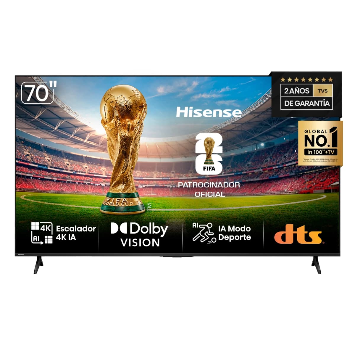 SMART TV HISENSE 70" SERIE A6N 4K ULTRA UHD