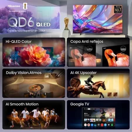 SMART TV HISENSE 65" 4K UHD QLED - 8