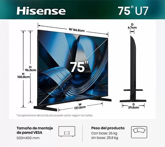 SMART TV HISENSE 75" MINILED - 3