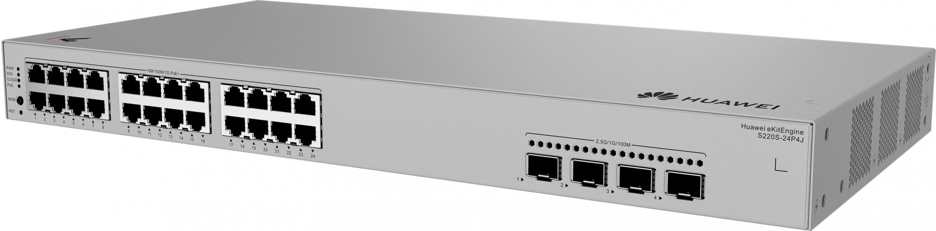 Switch gestionado de Capa 2 Huawei eKitEngine 24 puertos Gigabit PoE S220S-24P4J - 1