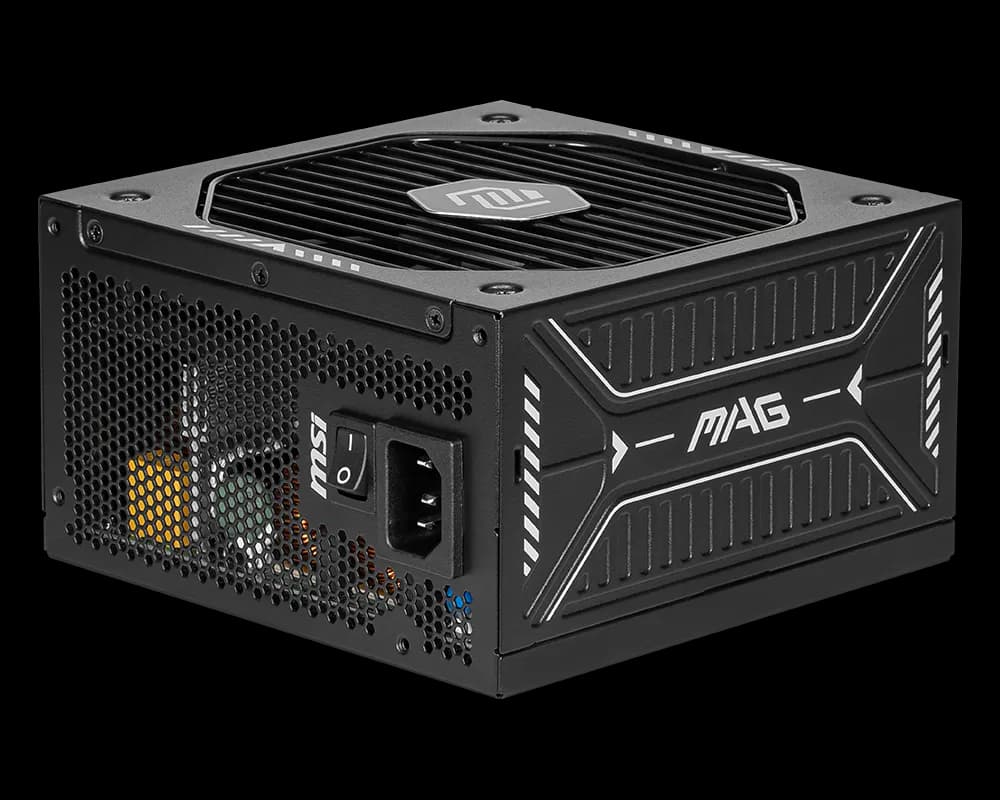 Fuente de poder MSI MAG A750GLS PCIE5 750W 80 PLUS Gold PCIe 5.1 / ATX 3.1 (NAT) - 1