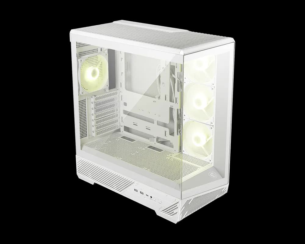 Gabinete para PC en formato mid-tower MSI MAG PANO 130R PZ WHITE