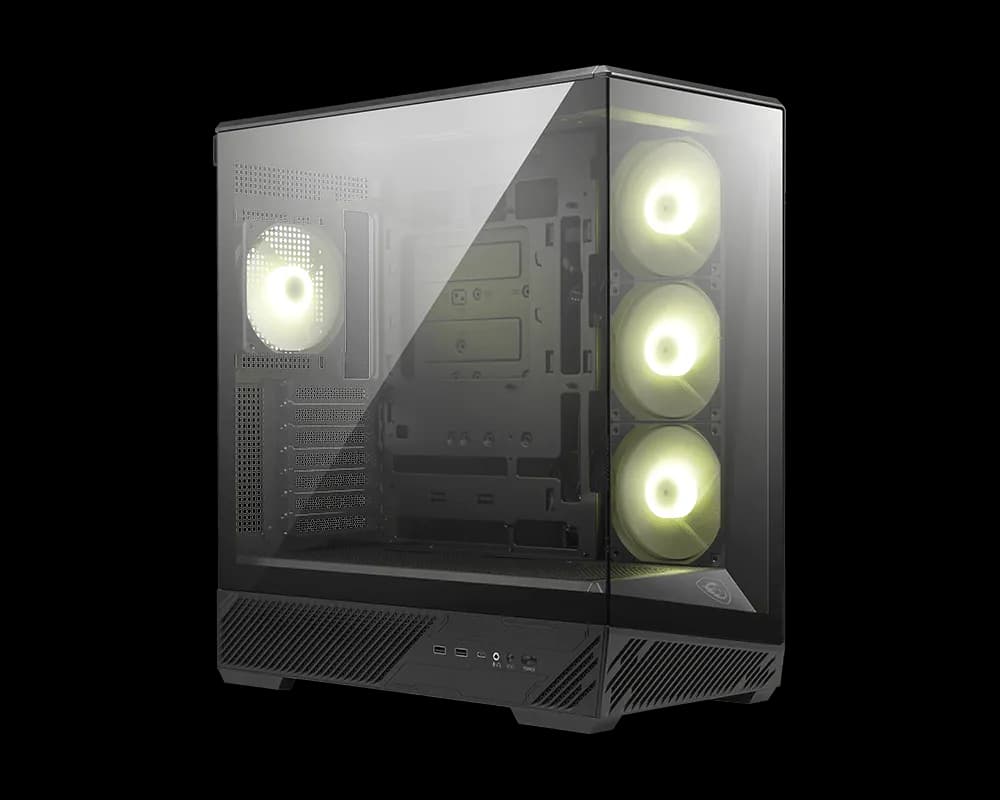 Gabinete mid-tower premium MSI MAG PANO 130R PZ Negro