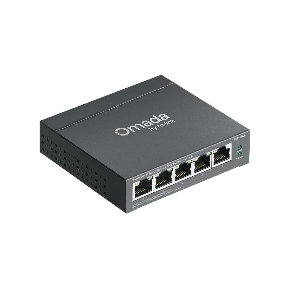 Switch | 5p | Giga | 5p PoE+ | Mesa | Omada | DS105GP | TP-LINK - 4