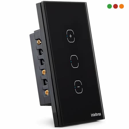 Smart Home | Llave de Luz TOUCH DIMMER Wifi | EWS 1101 IZY | NEGRA - INTELBRAS - 2