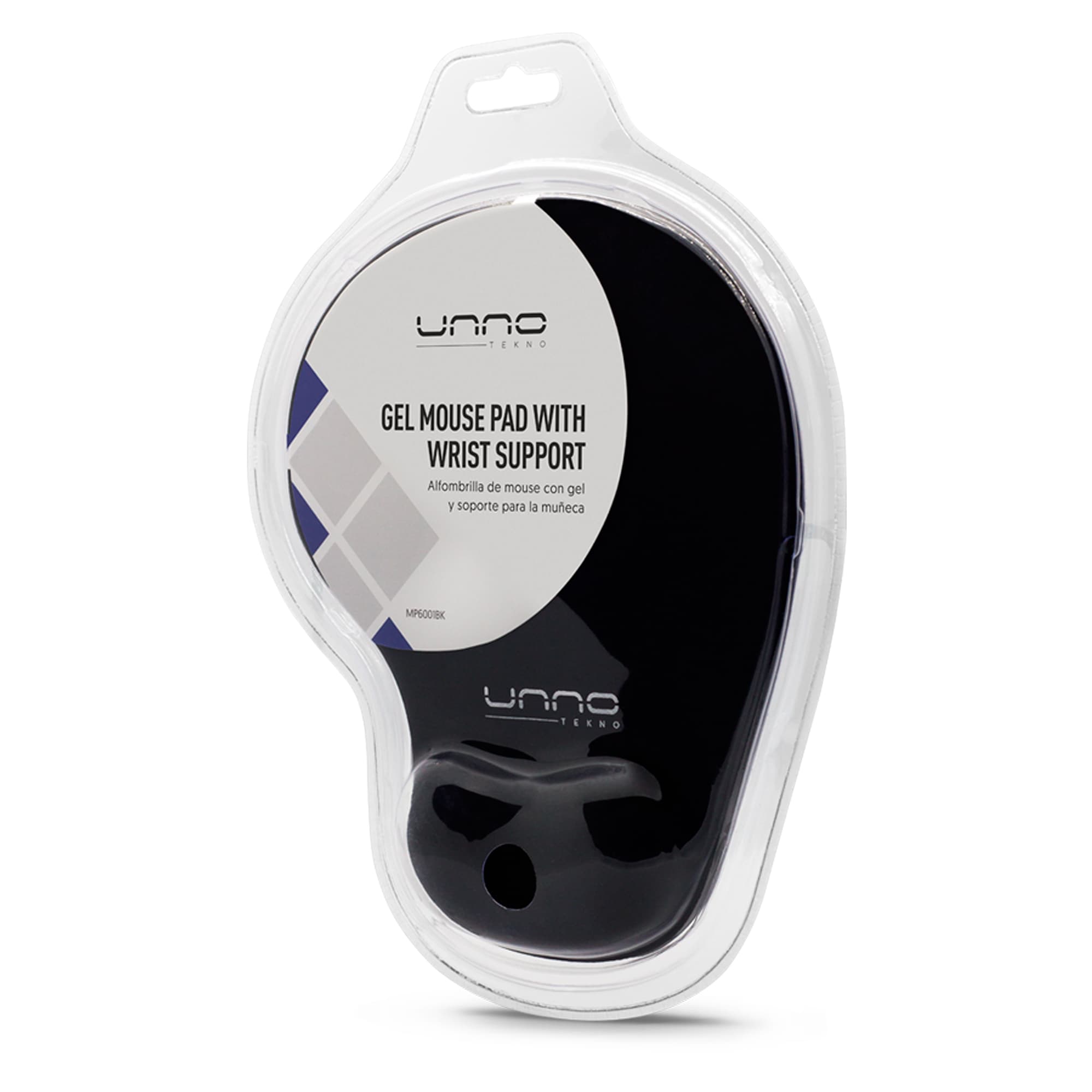 Mouse Pad Con Gel Unno Mp6001bk Antideslizante 229x190mm - 2
