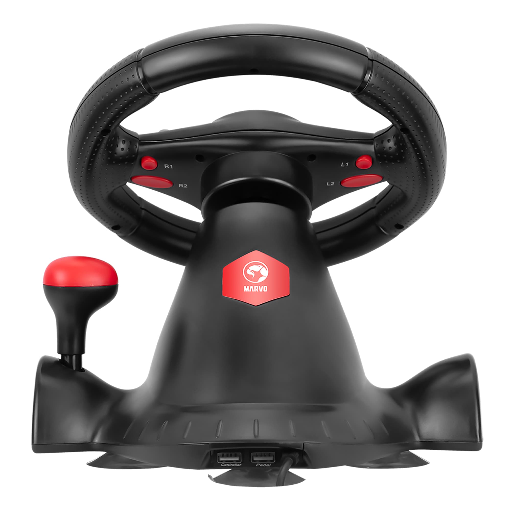 Volante Gaming Marvo Multiplataforma 180º Vibración - 5
