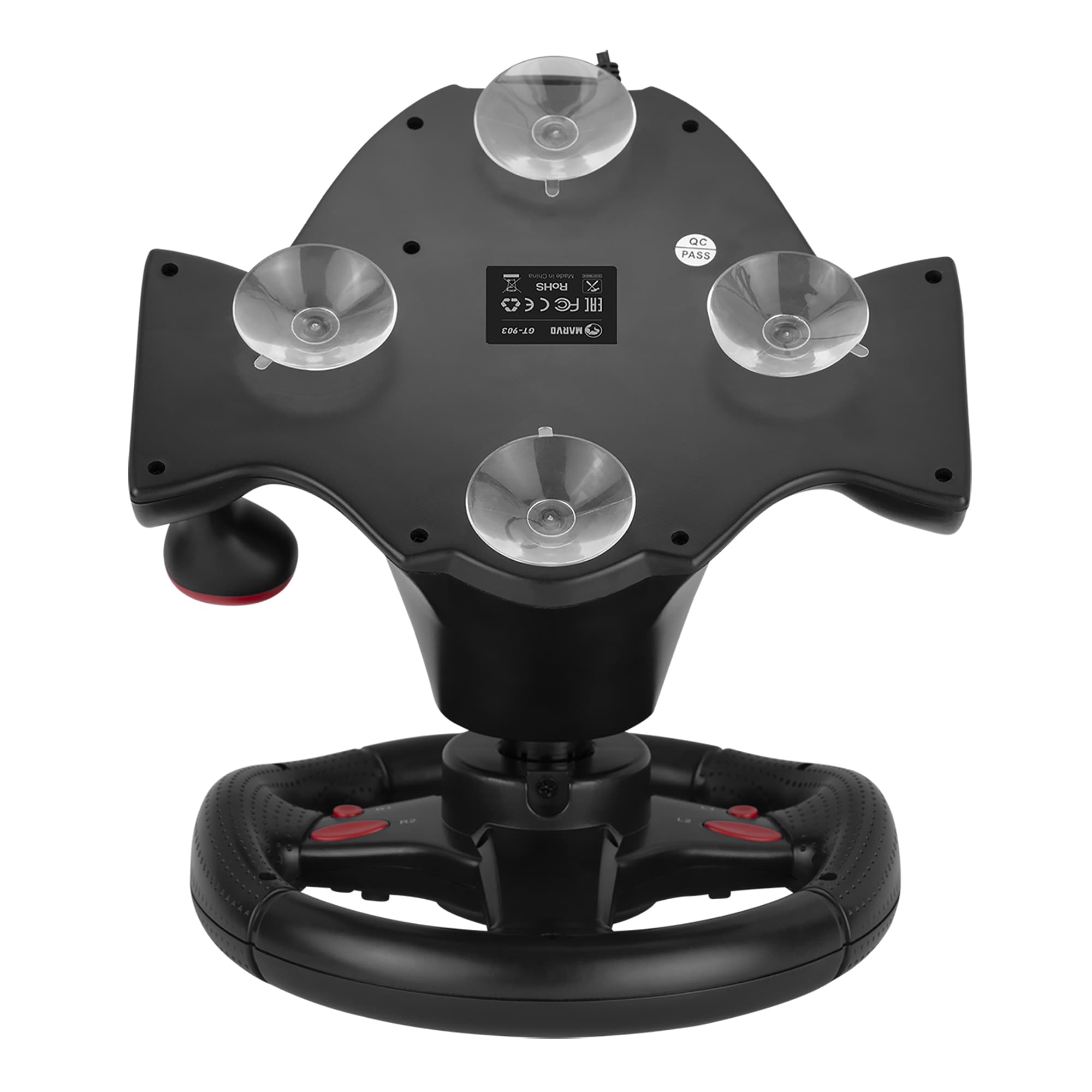 Volante Gaming Marvo Multiplataforma 180º Vibración - 6