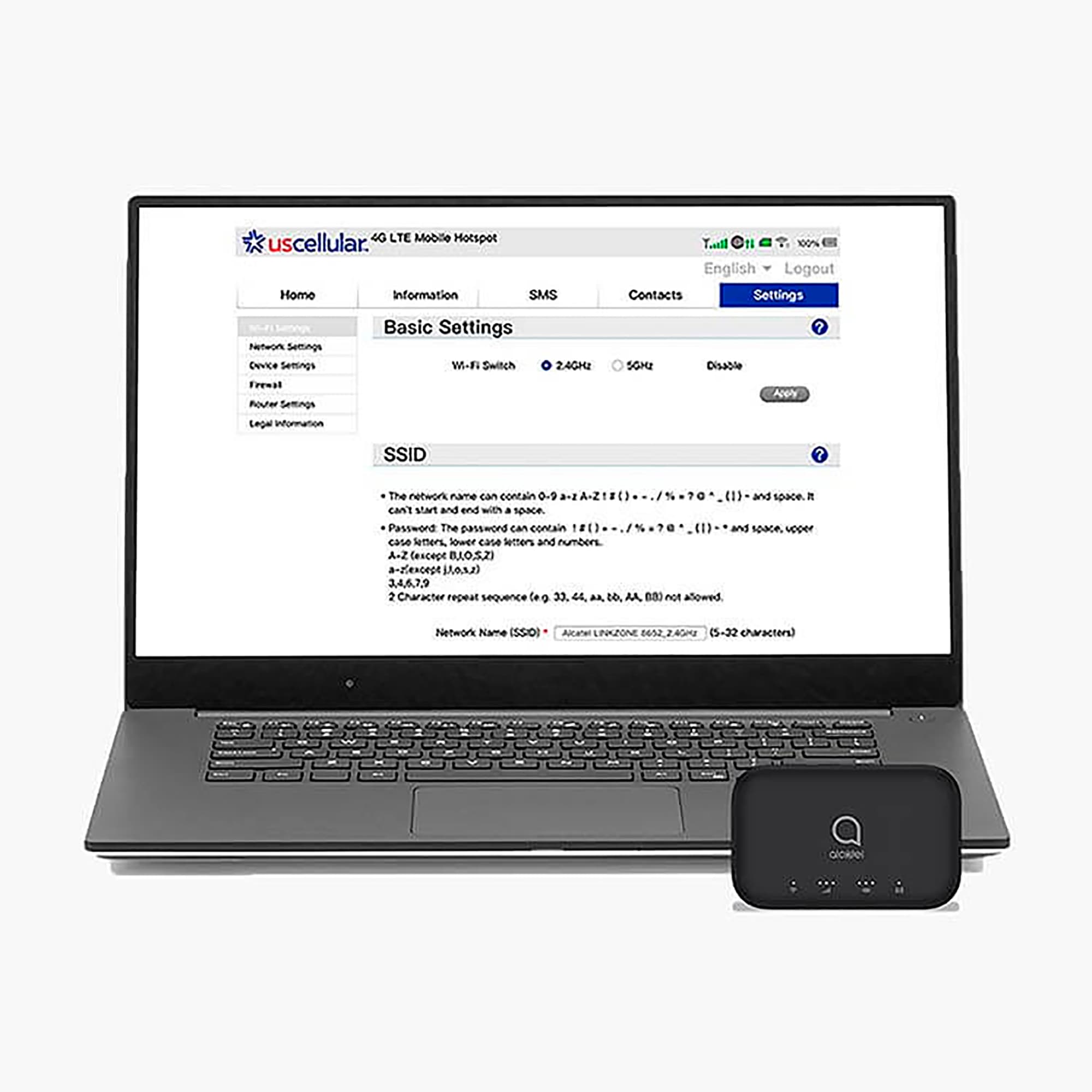 Router Portátil 4g Wifi Alcatel Linkzone2 150/50mbps 4400mah - 6