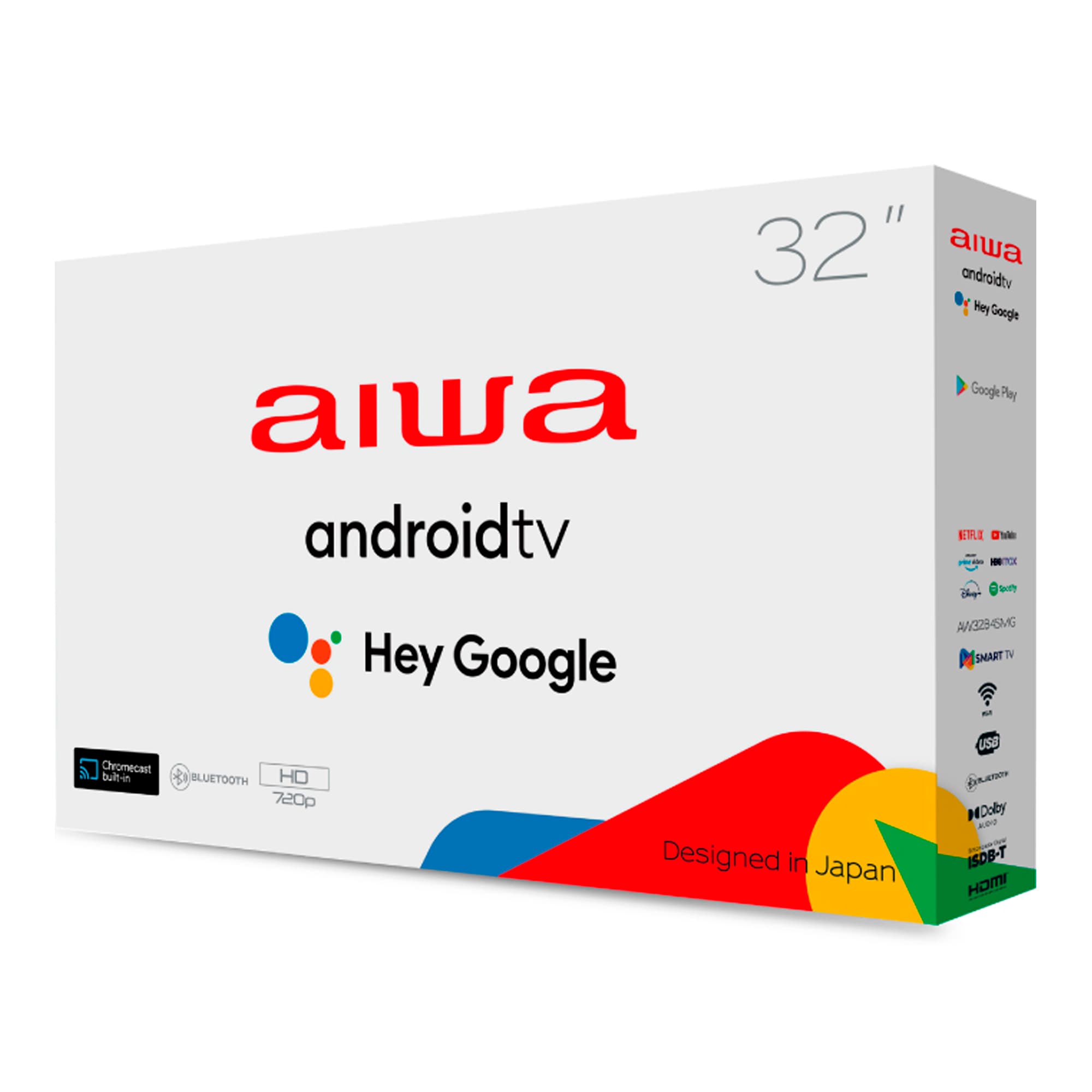 Smart Tv Aiwa Aw32b4sm 32'' Led 720p 60hz Isdbt Android - 3