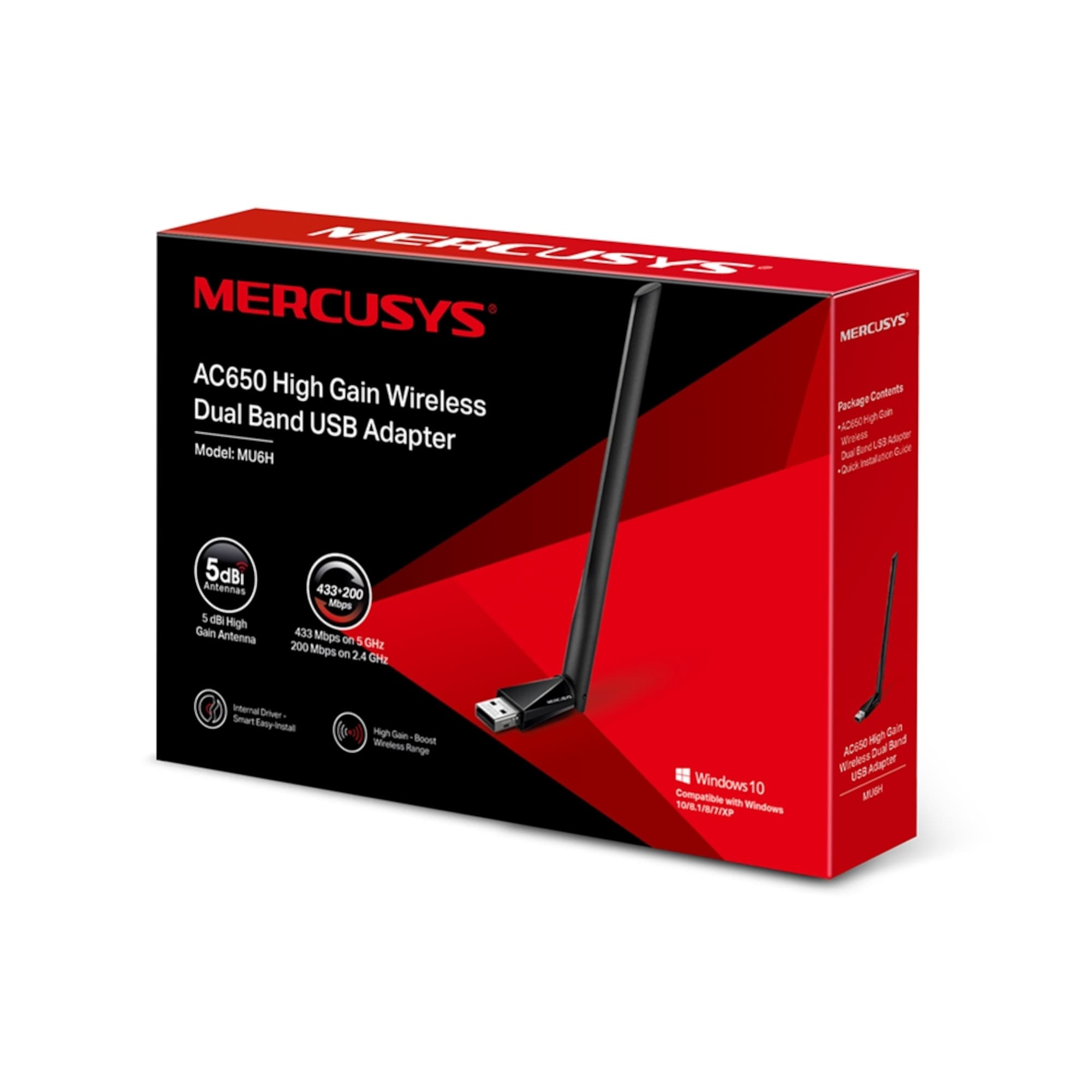 Adaptador Wi-Fi Usb Mercusys Ac650 Alta Ganancia - 5