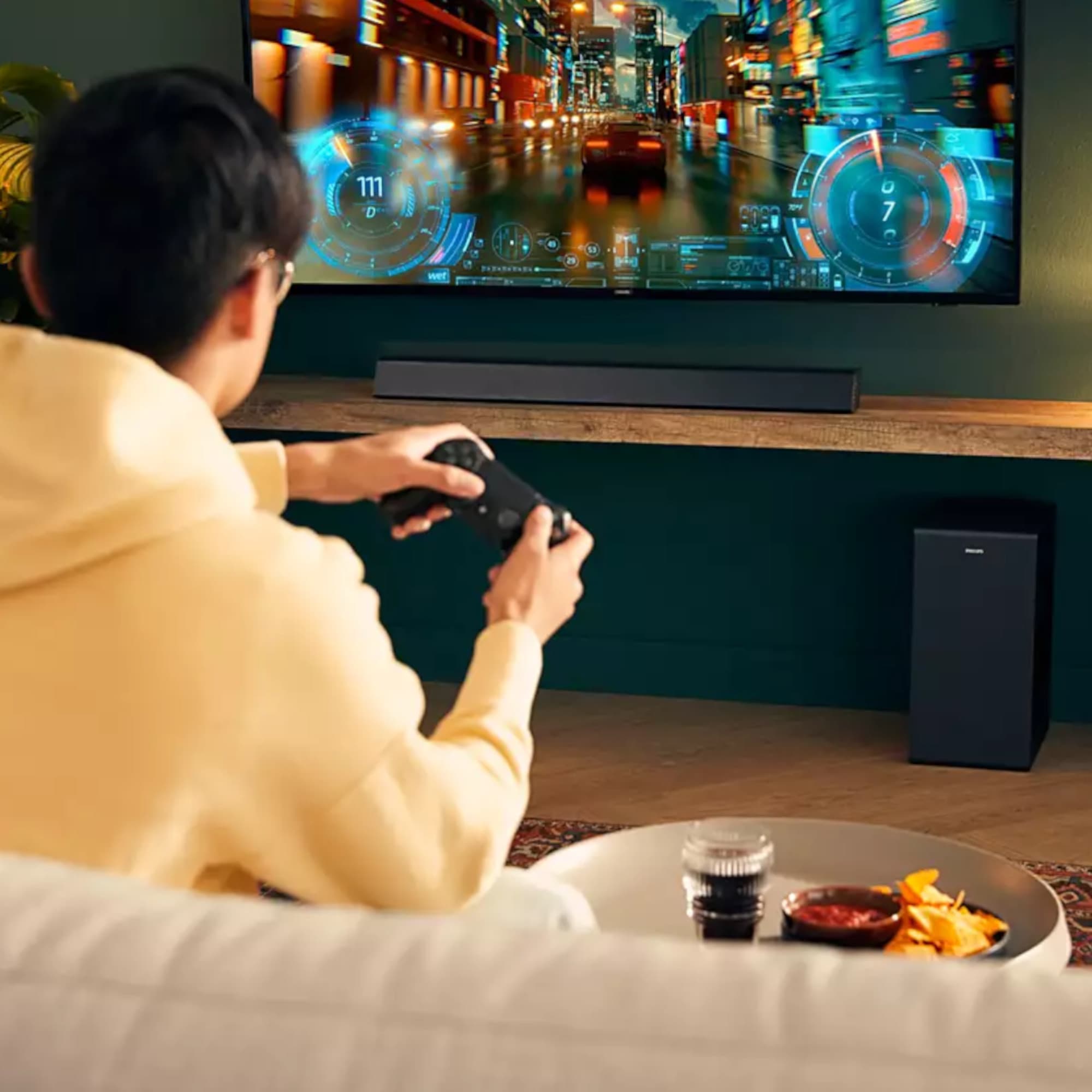 Barra de Sonido + Subwoofer Philips Tab7305/37 300w - 7