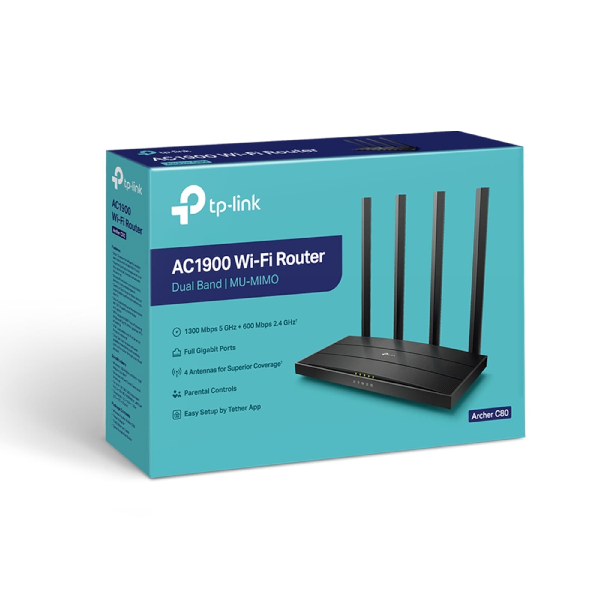 Router Inalámbrico Tp-Link Archer C80 Dual Band Ac1900 - 6