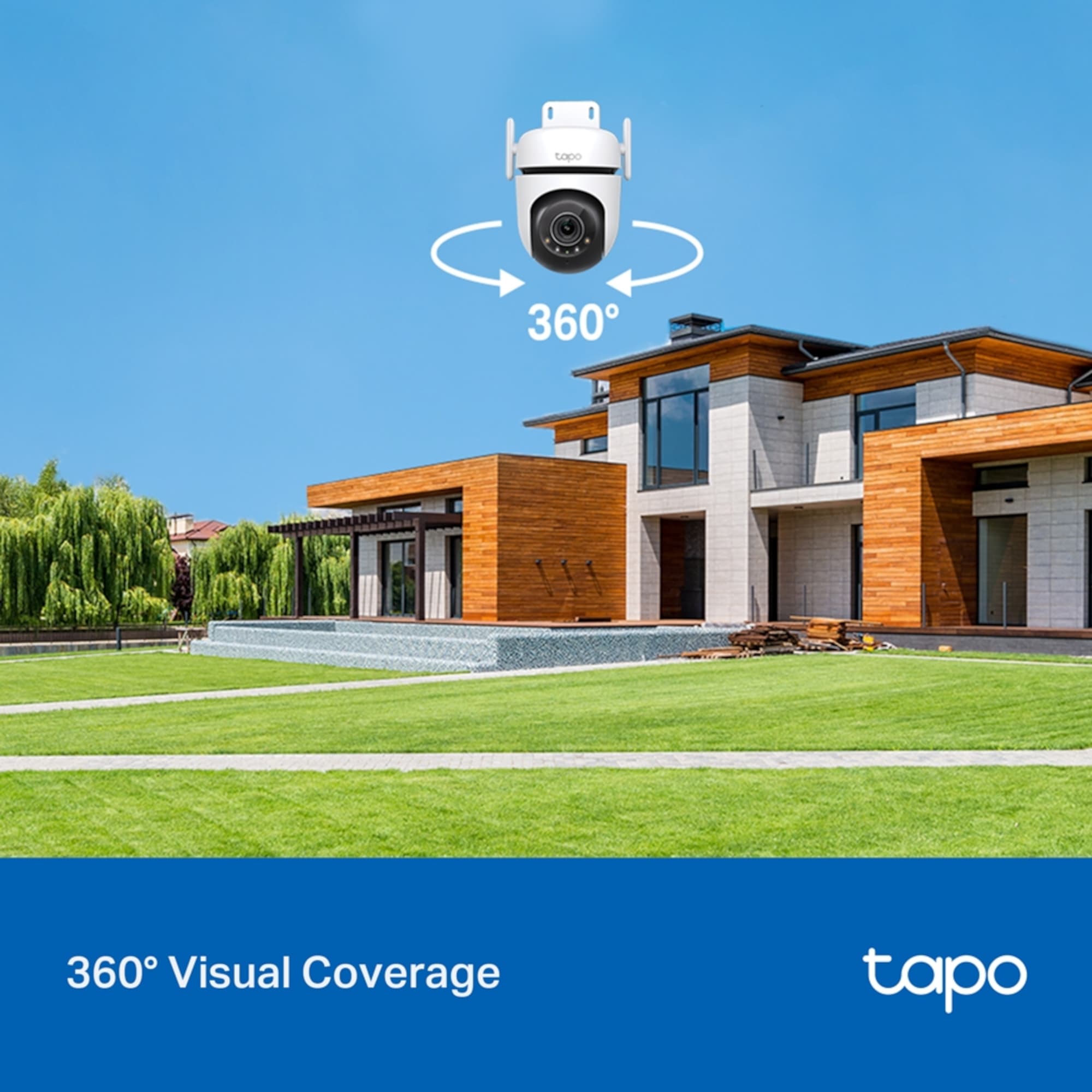 Cámara De Seguridad Tp-Link Tapo C520ws Exterior Visión Nocturna 2K 360° - 4