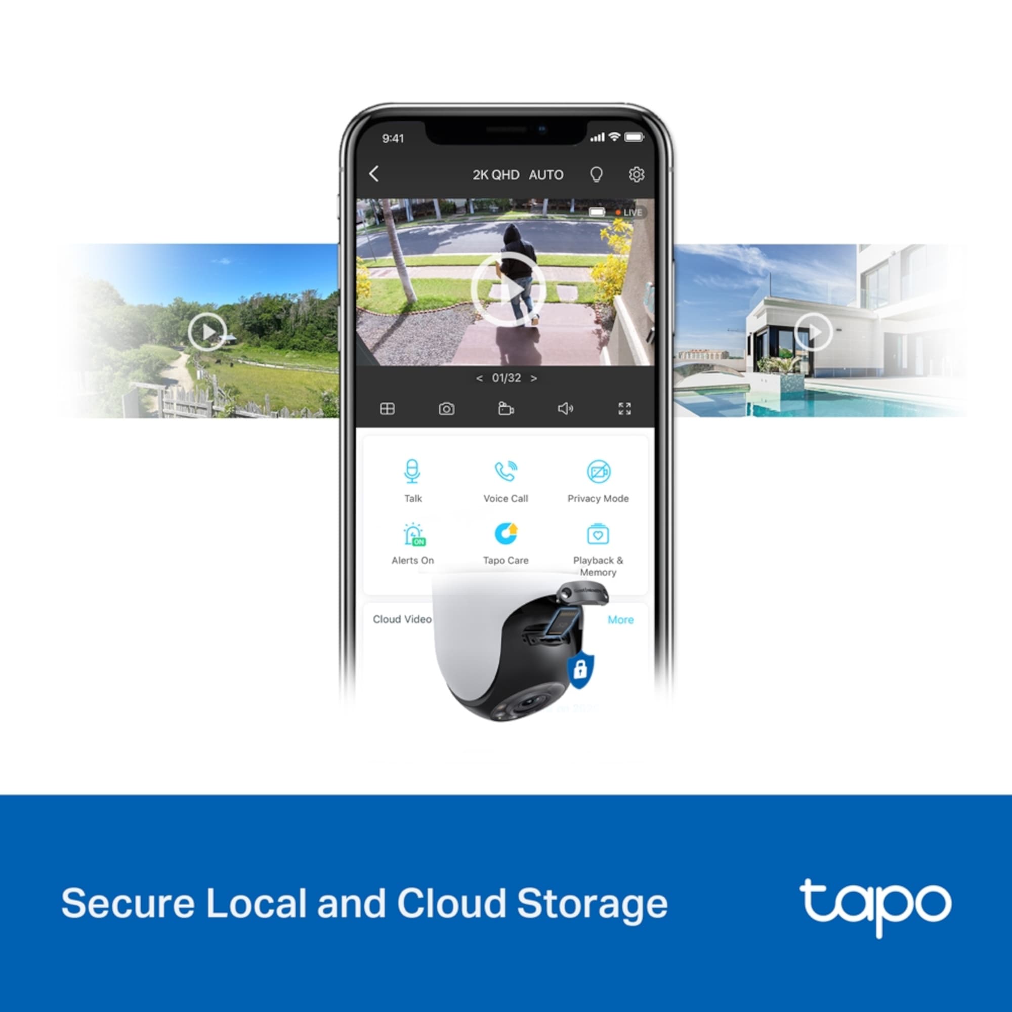 Cámara De Seguridad Tp-Link Tapo C520ws Exterior Visión Nocturna 2K 360° - 9