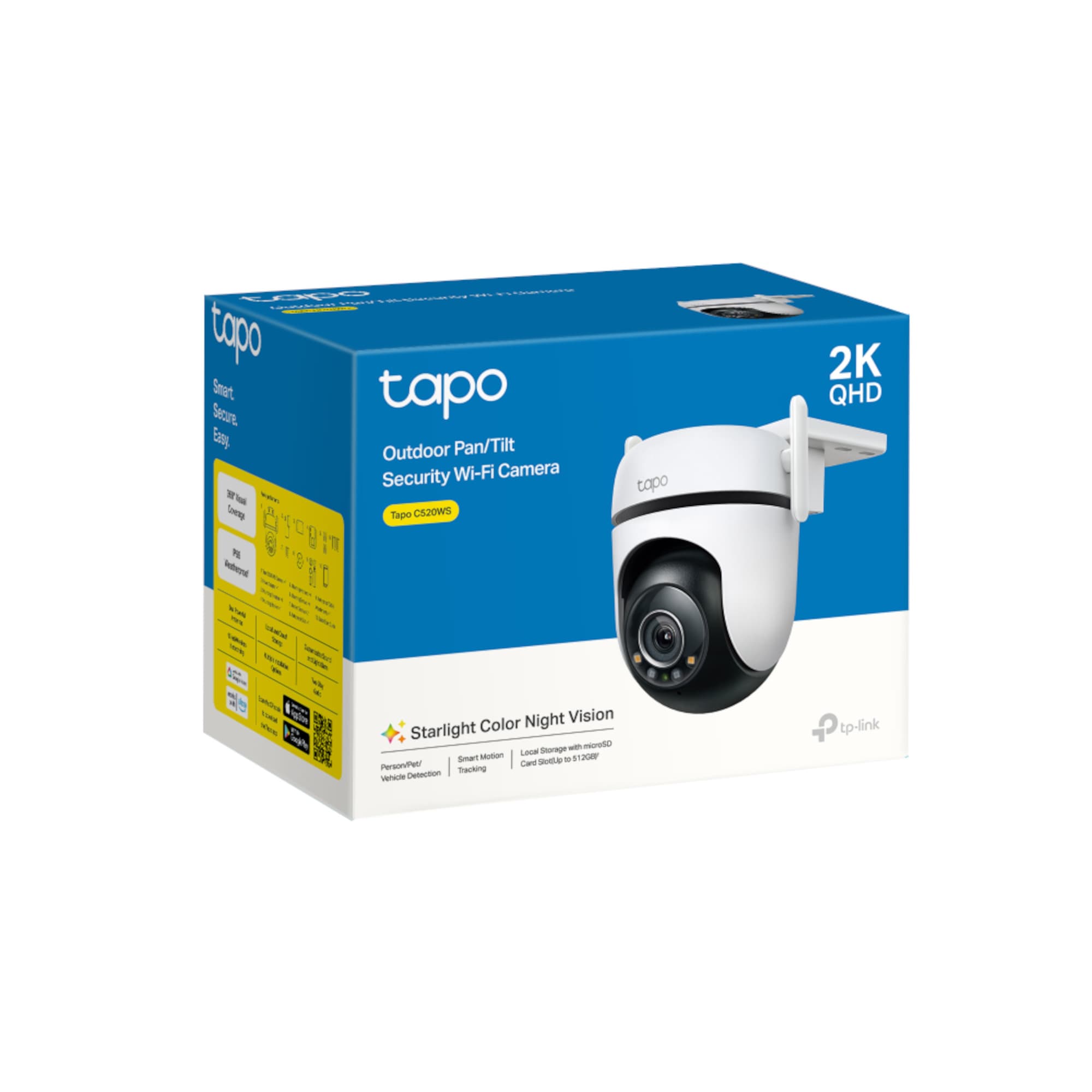 Cámara De Seguridad Tp-Link Tapo C520ws Exterior Visión Nocturna 2K 360° - 11