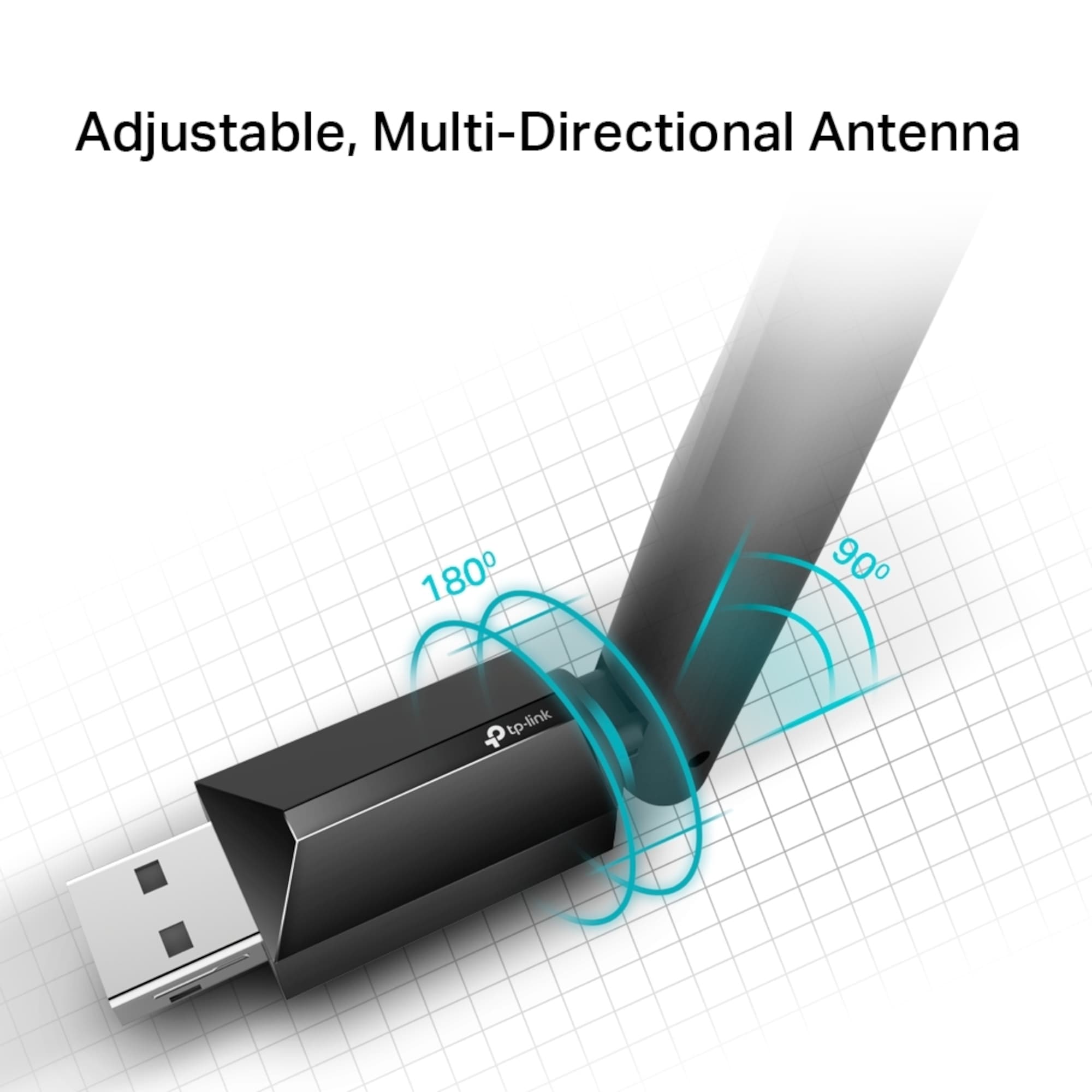 Adaptador de Red Tp-Link Usb Archer T2u Plus Dual Band Ac600 - 4