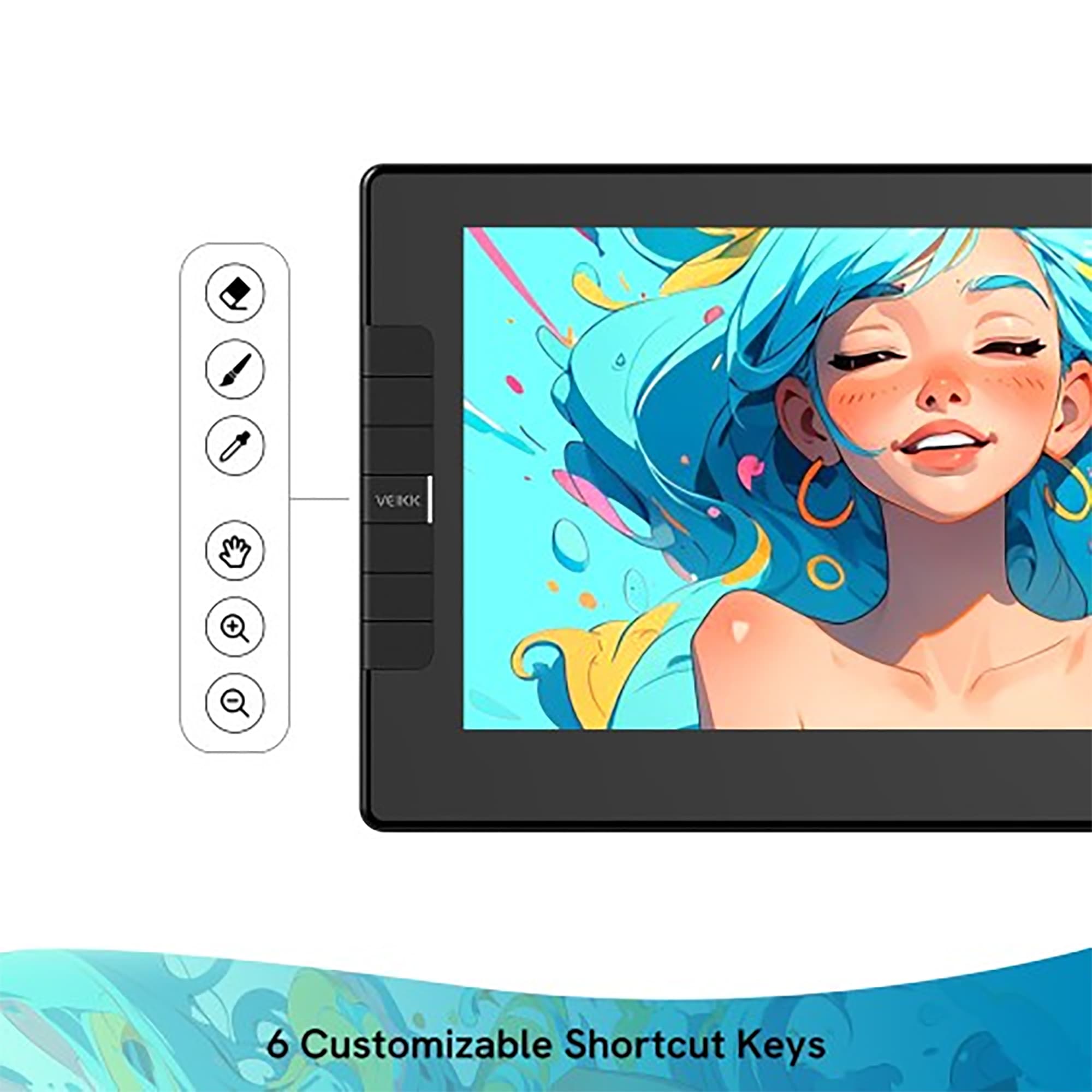 Tableta Digitalizadora Veikk Vk1200 V2 10''x6'' 1920x1080 - 6