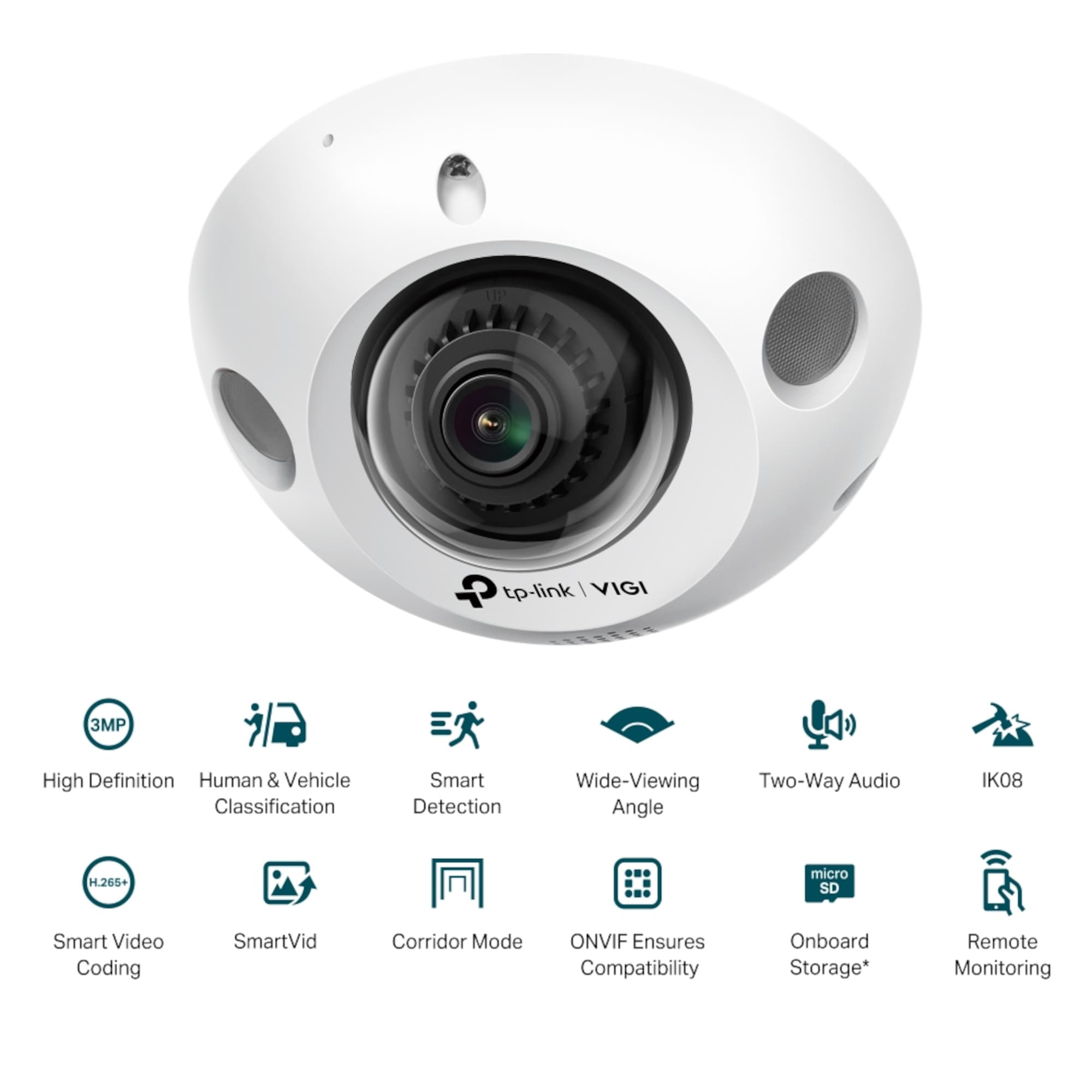 Cámara Seguridad Ext Tp-Link Vigi C230I Mini Color Día Noche 2K 3mp - 2