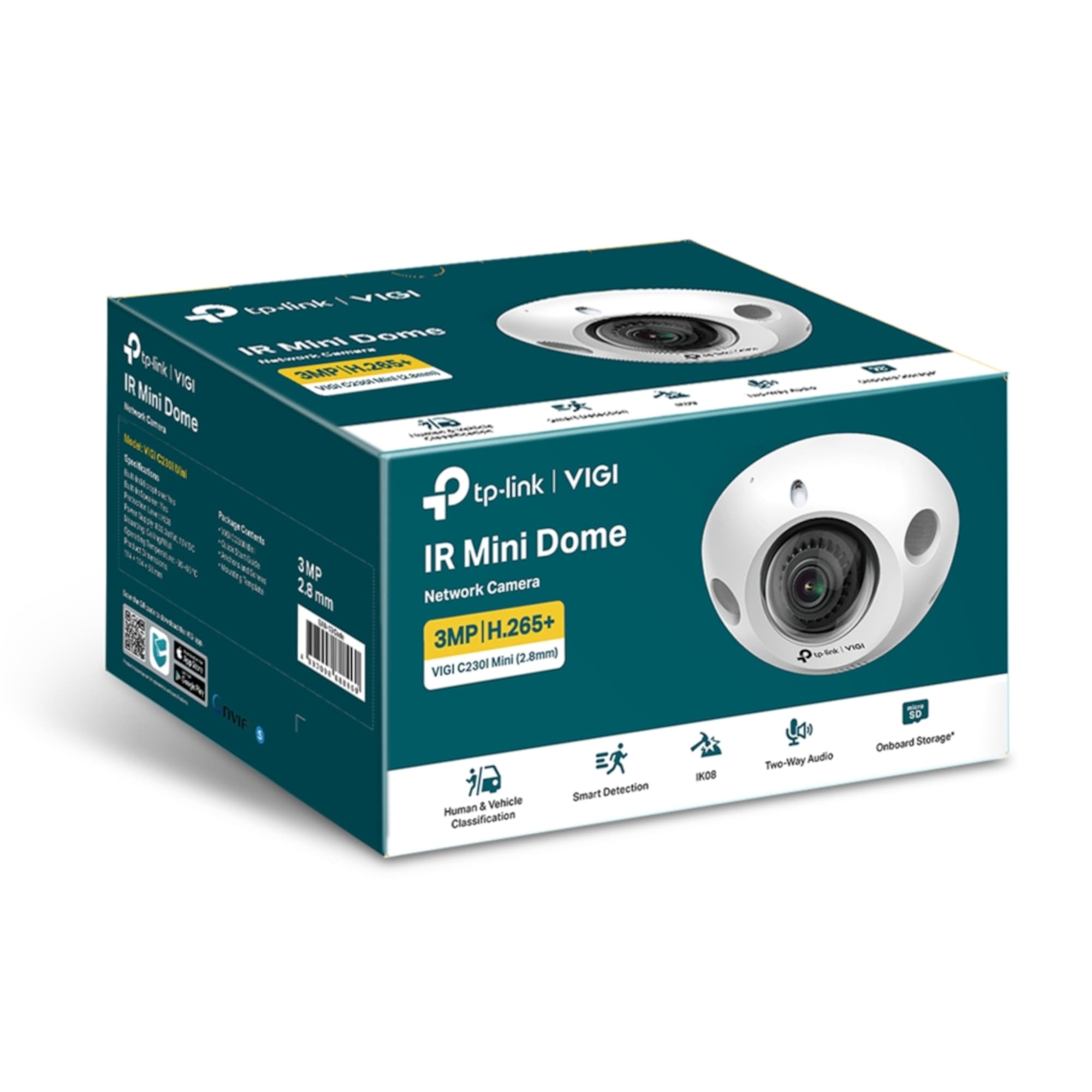 Cámara Seguridad Ext Tp-Link Vigi C230I Mini Color Día Noche 2K 3mp - 9