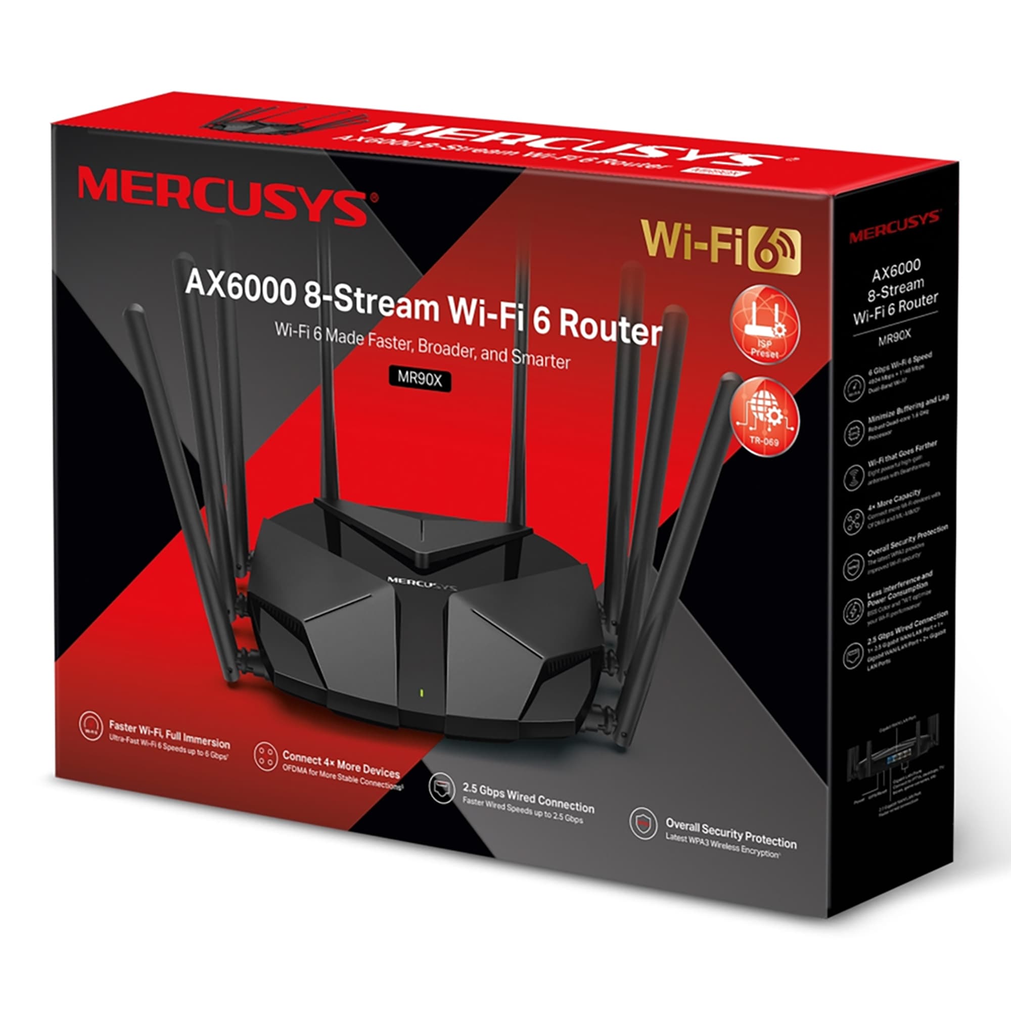 Router Mercusys Mr90x Wifi 6 De Doble Banda Ax6000 - 3