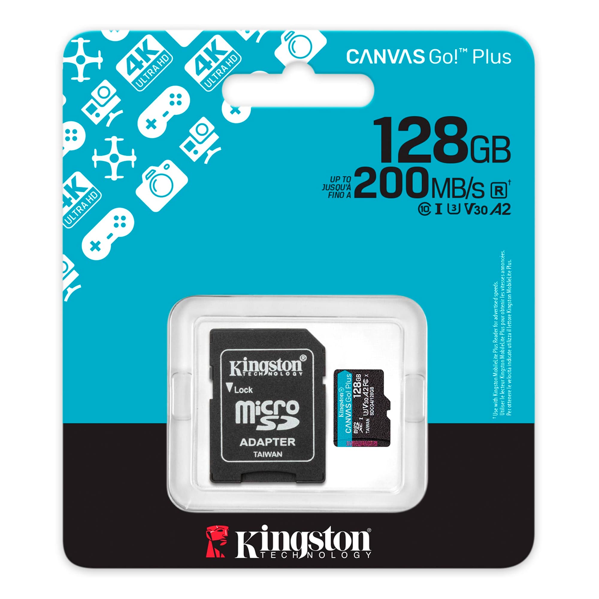 Memoria Micro Sd Kingston 128gb Con Adaptador Sd - 3