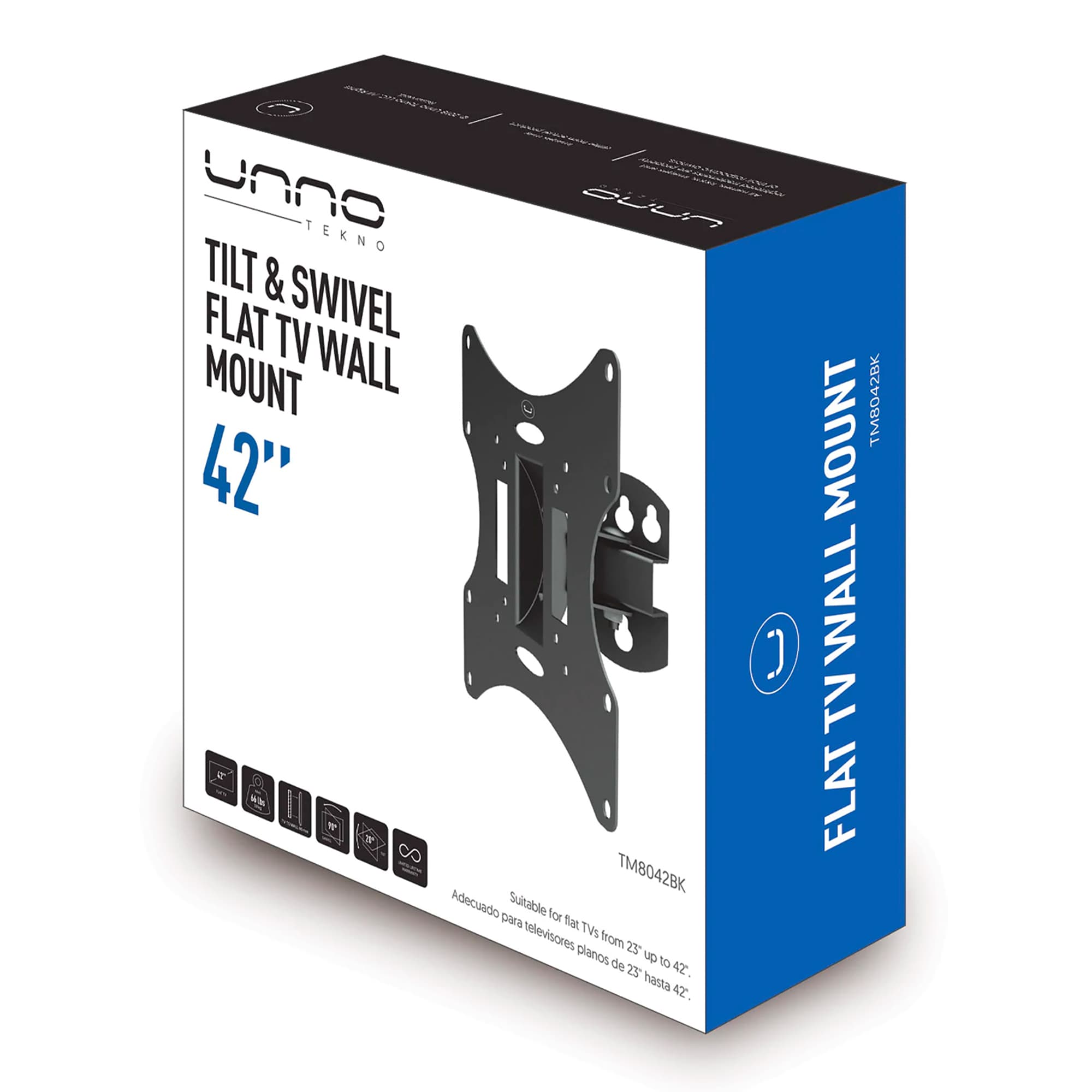 Soporte Para Tv De Pared Unno Tm8042bk 23''-42'' - 3