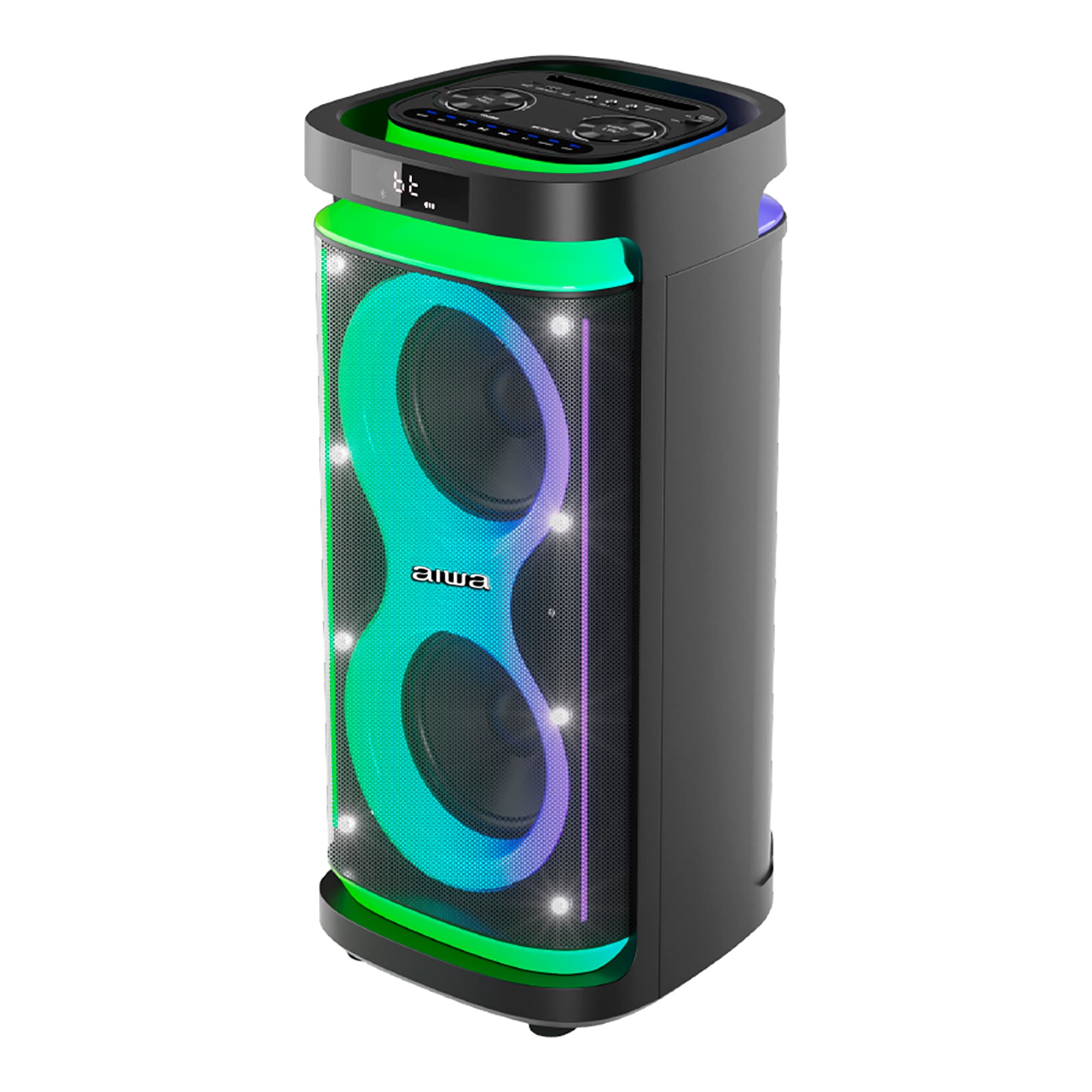 Parlante Bt Aiwa Awpoh5d 800w Pmpo Iluminación Led - 2
