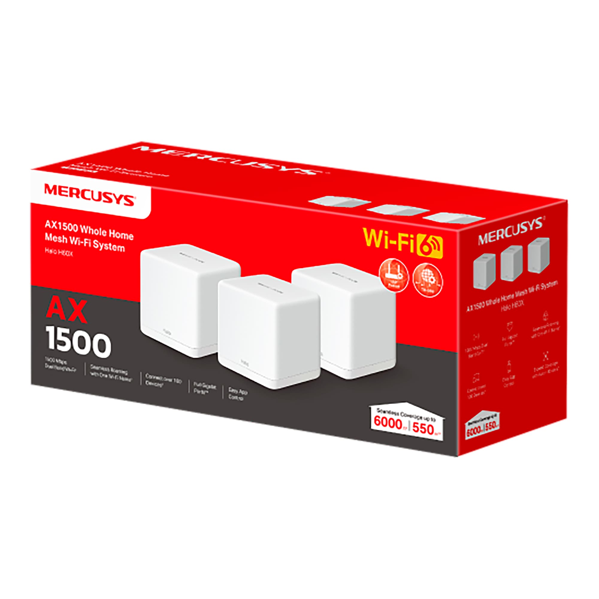 Access Point Mercusys Halo H60x 2,4ghz/5ghz Ax1500 Pack x3 - 3