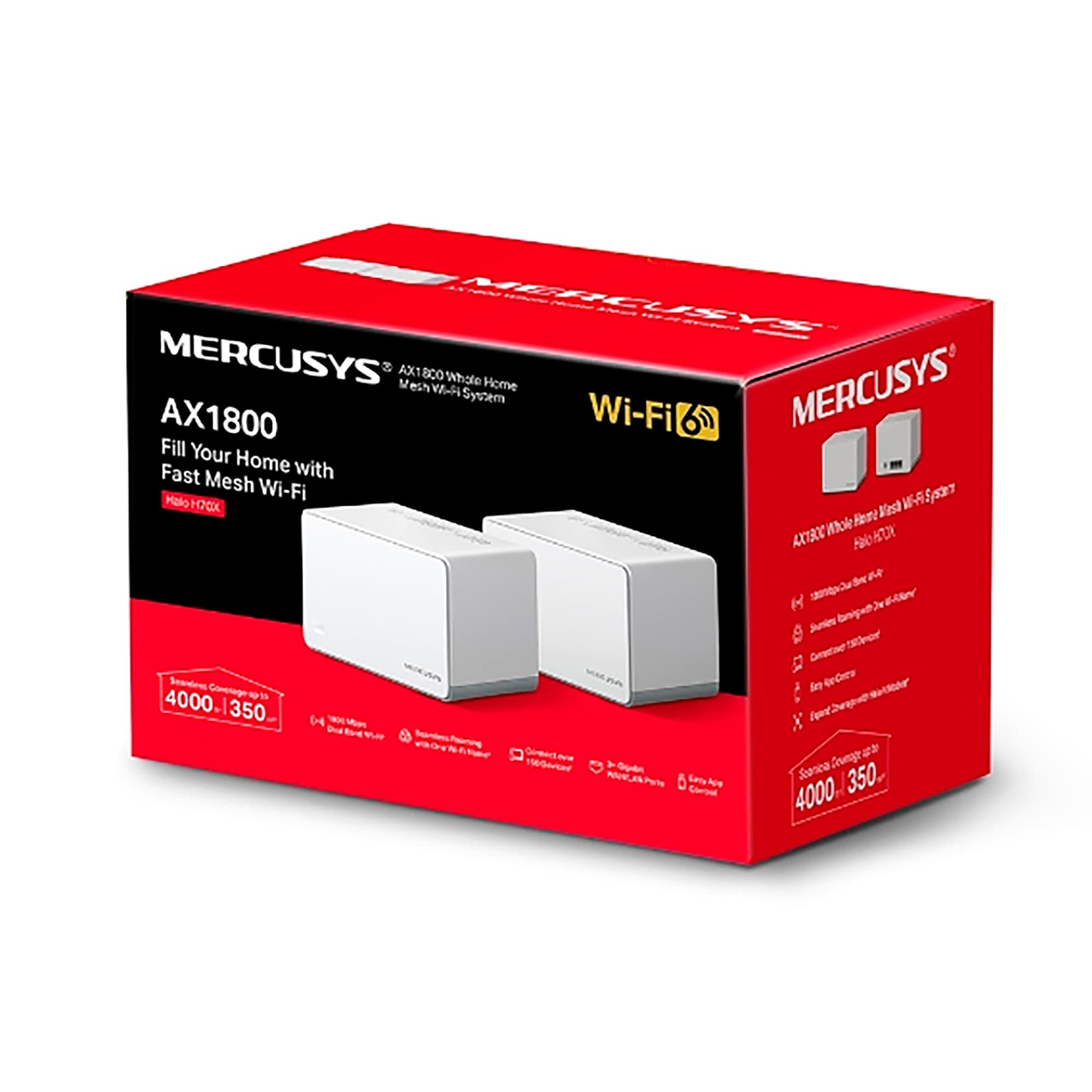 Access Point Mercusys Halo H70x 2,4ghz/5ghz Ax1800 Pack x2 - 3