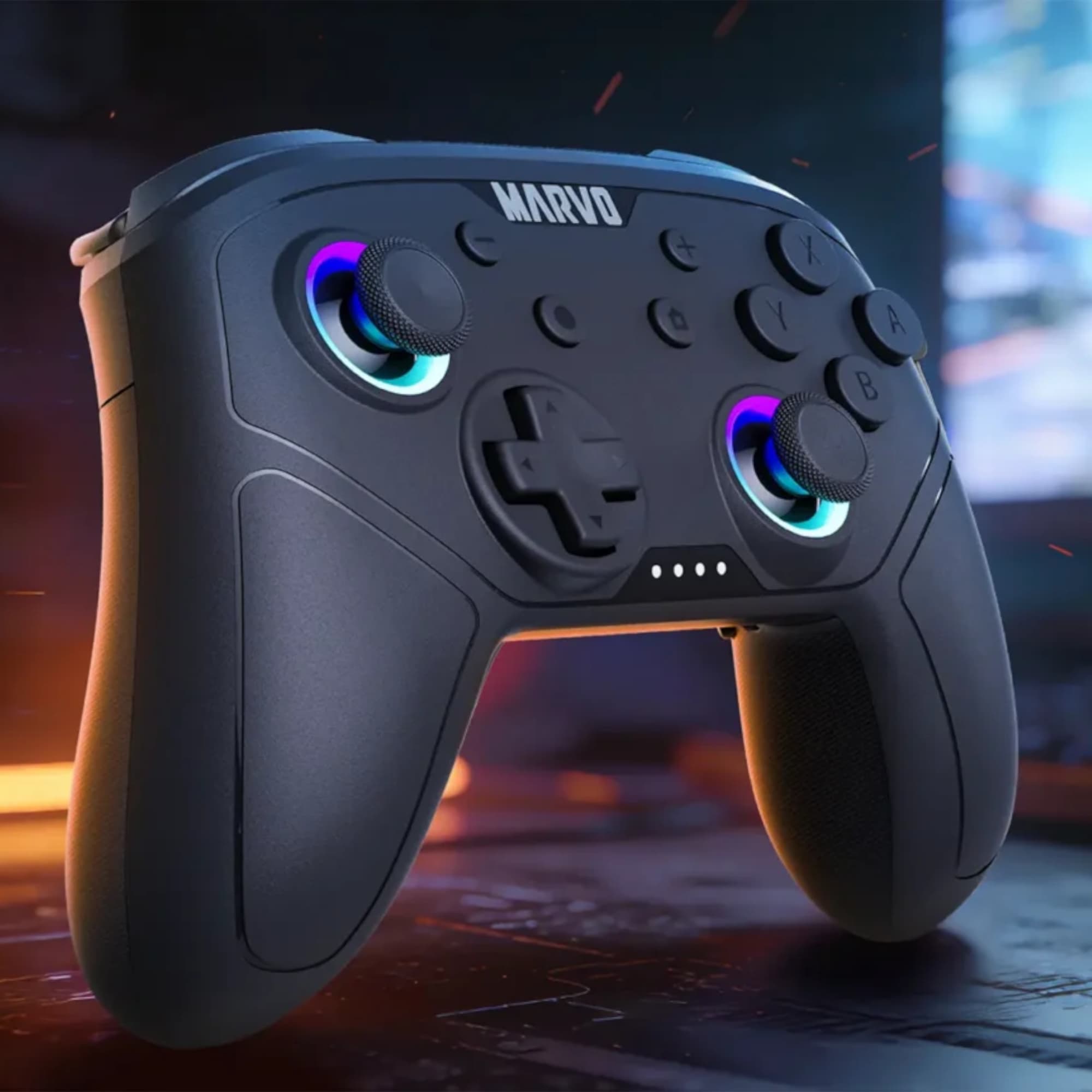 Gamepad Inalámbrico Marvo GT-80 Multiplataforma Vibración - 7
