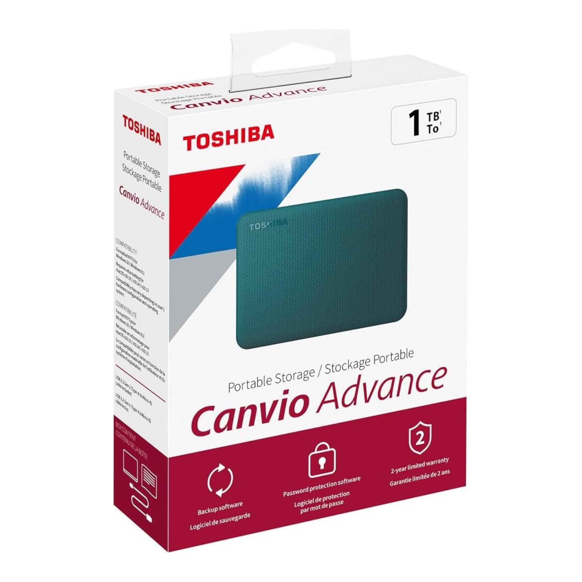 Disco Duro Externo Toshiba Canvio Advance 1tb 2,5'' Usb3.2 - 6