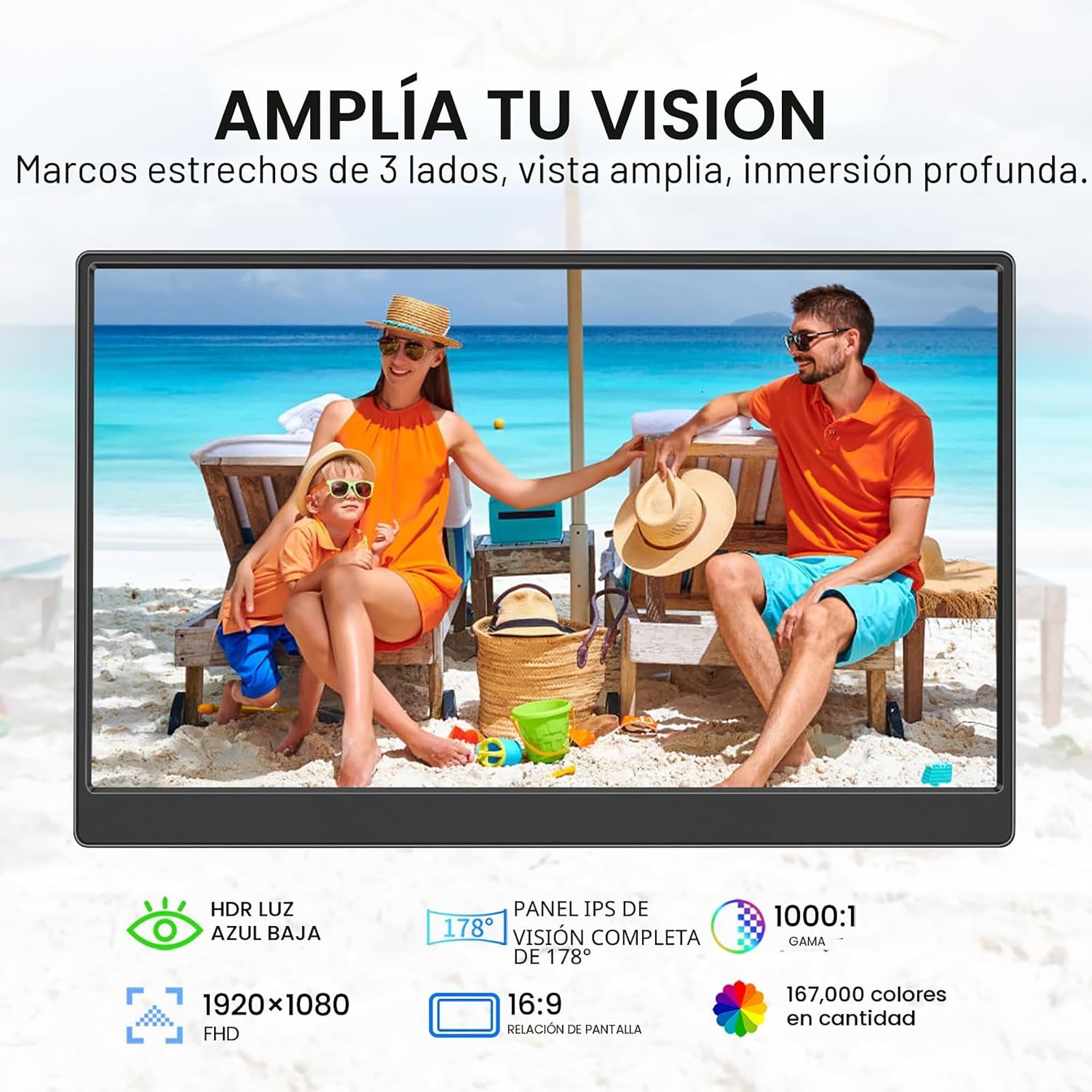 Monitor Portátil Ufyql F156p02 15,6'' FHD - 2