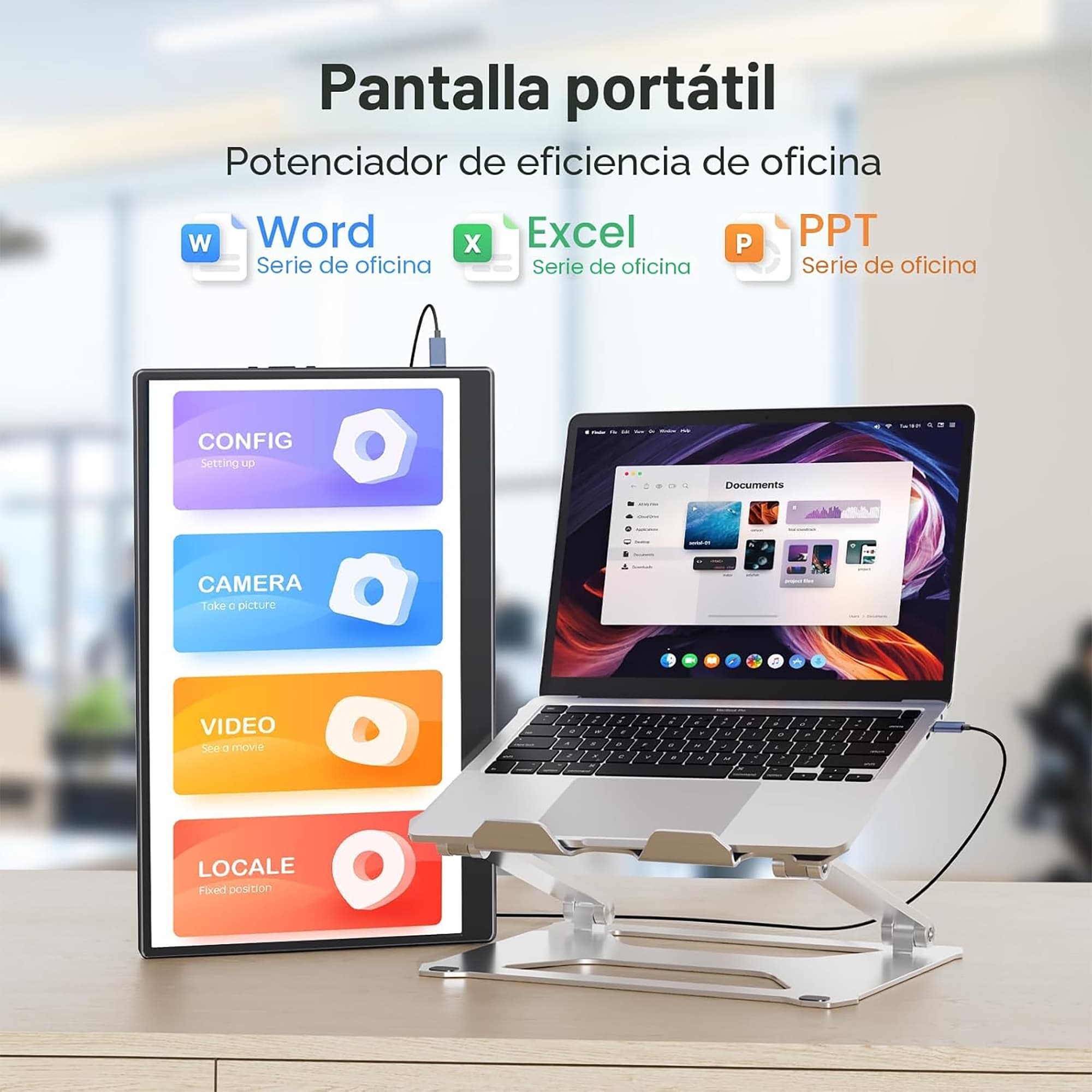 Monitor Portátil Ufyql F156p02 15,6'' FHD - 3