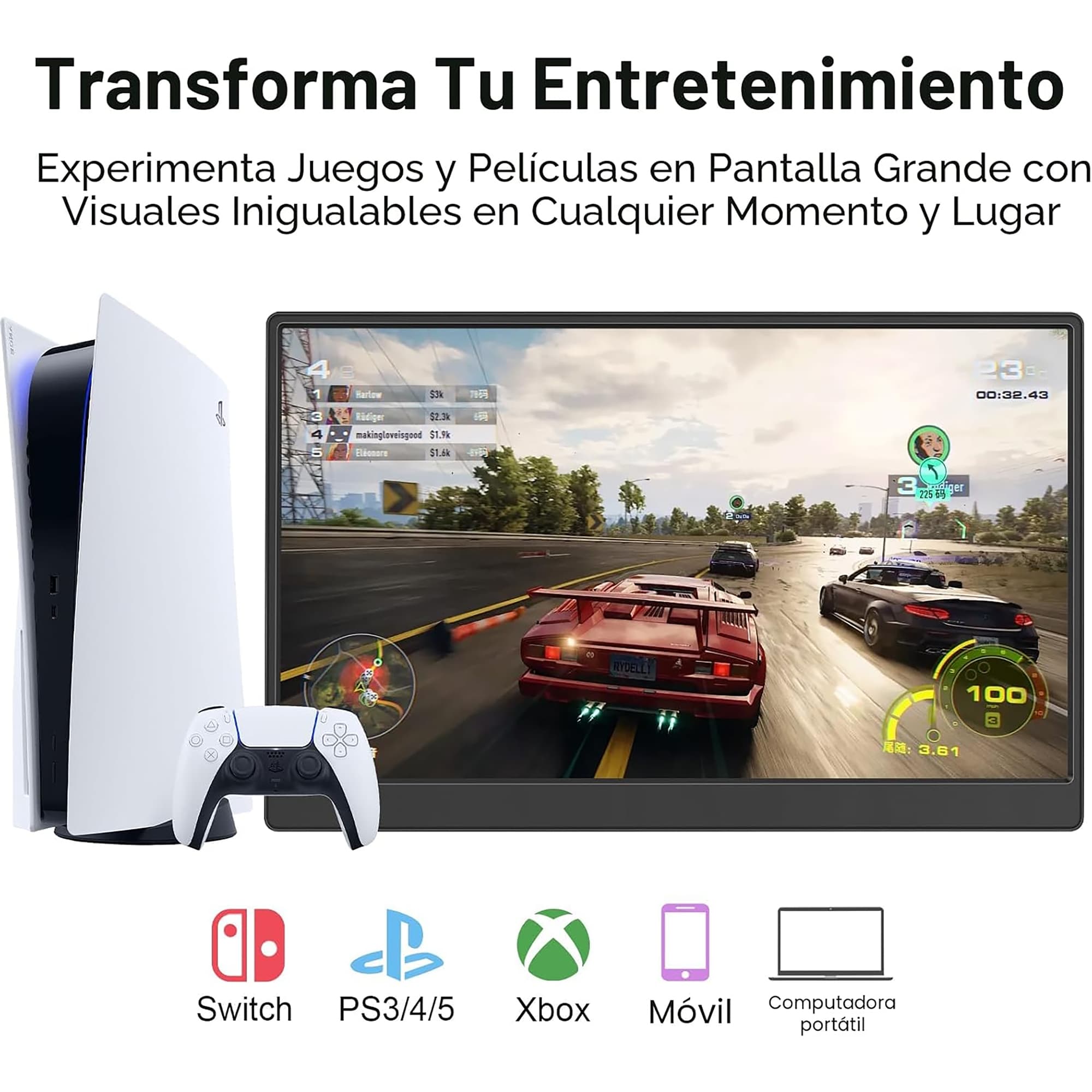 Monitor Portátil Ufyql F156p02 15,6'' FHD - 4