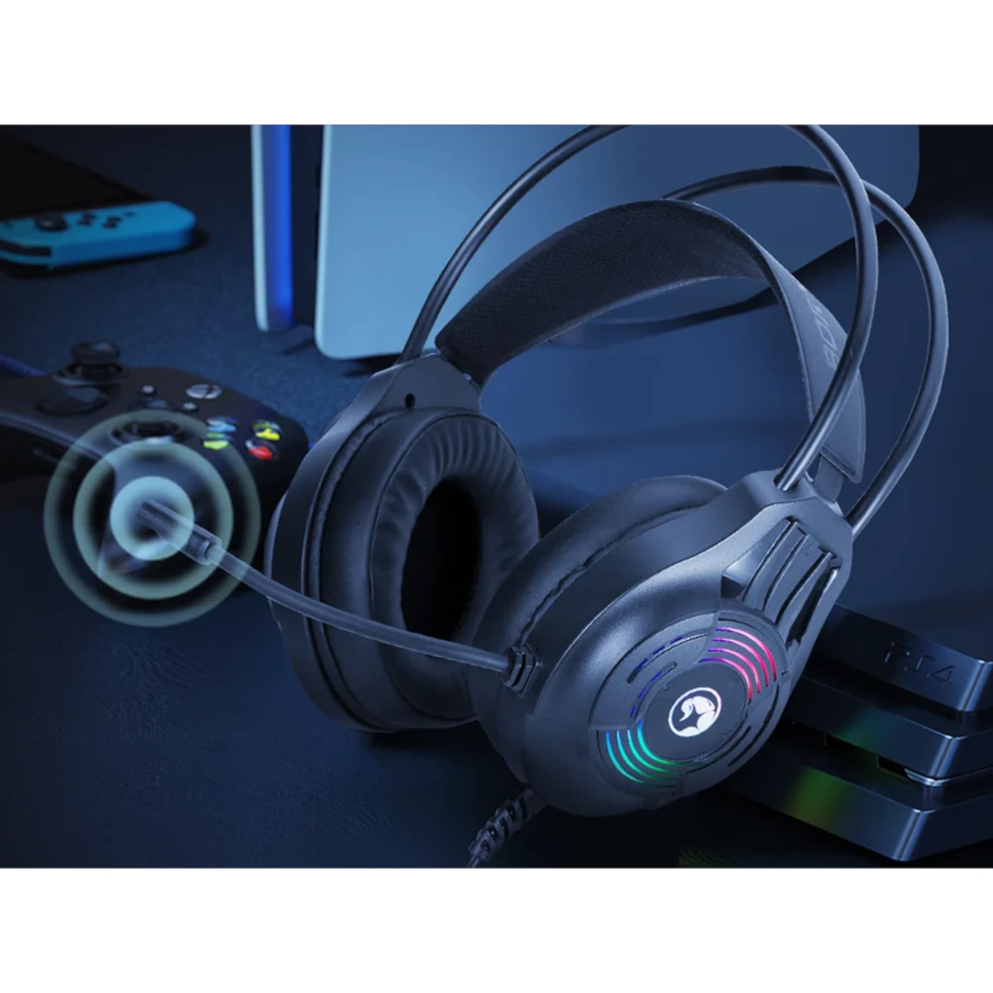 Auriculares Gaming Marvo H8326 Akari 30 RGB USB 3,5mm - 7