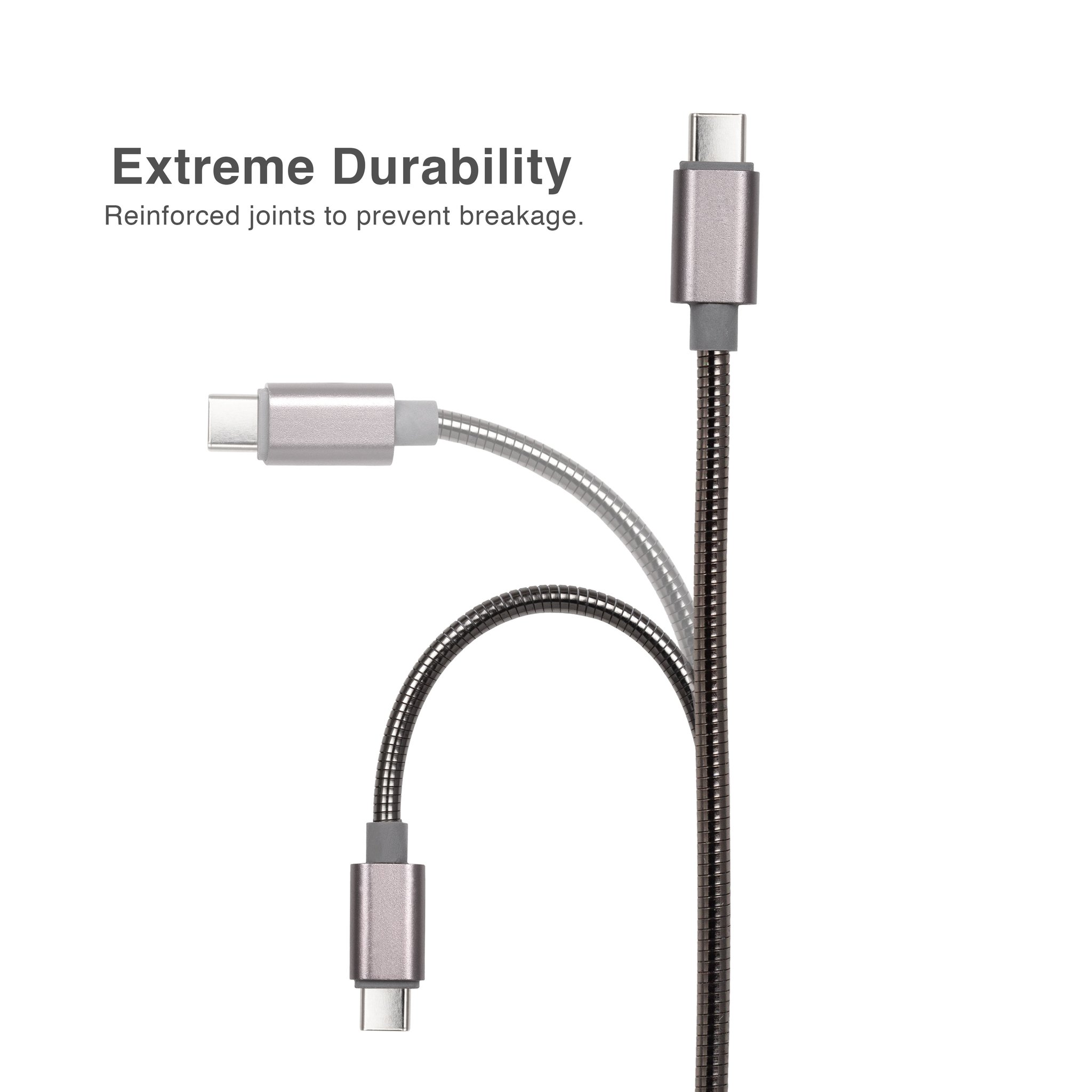 CABLE TIPO-C A USB 2.0 TRENZADO DE METAL ARGOM - 3